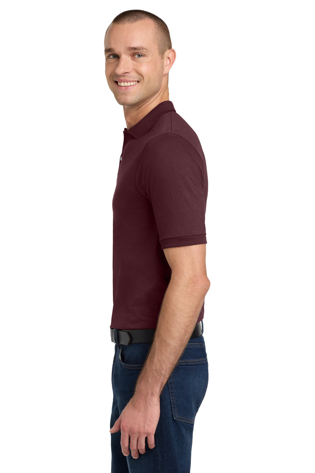 Jerzees Dri-Power Sport Shirt. 437M - Maroon - side