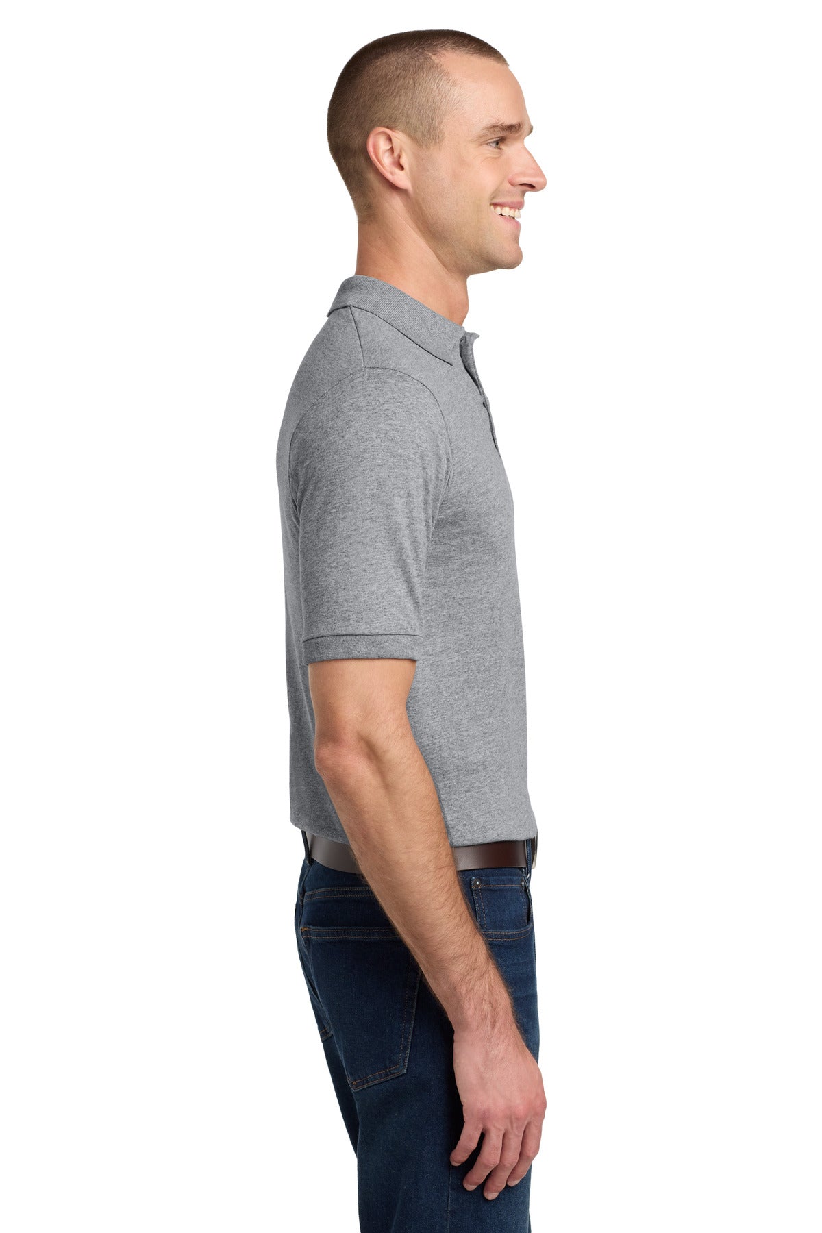 Jerzees Dri-Power Sport Shirt. 437M - Oxford - side
