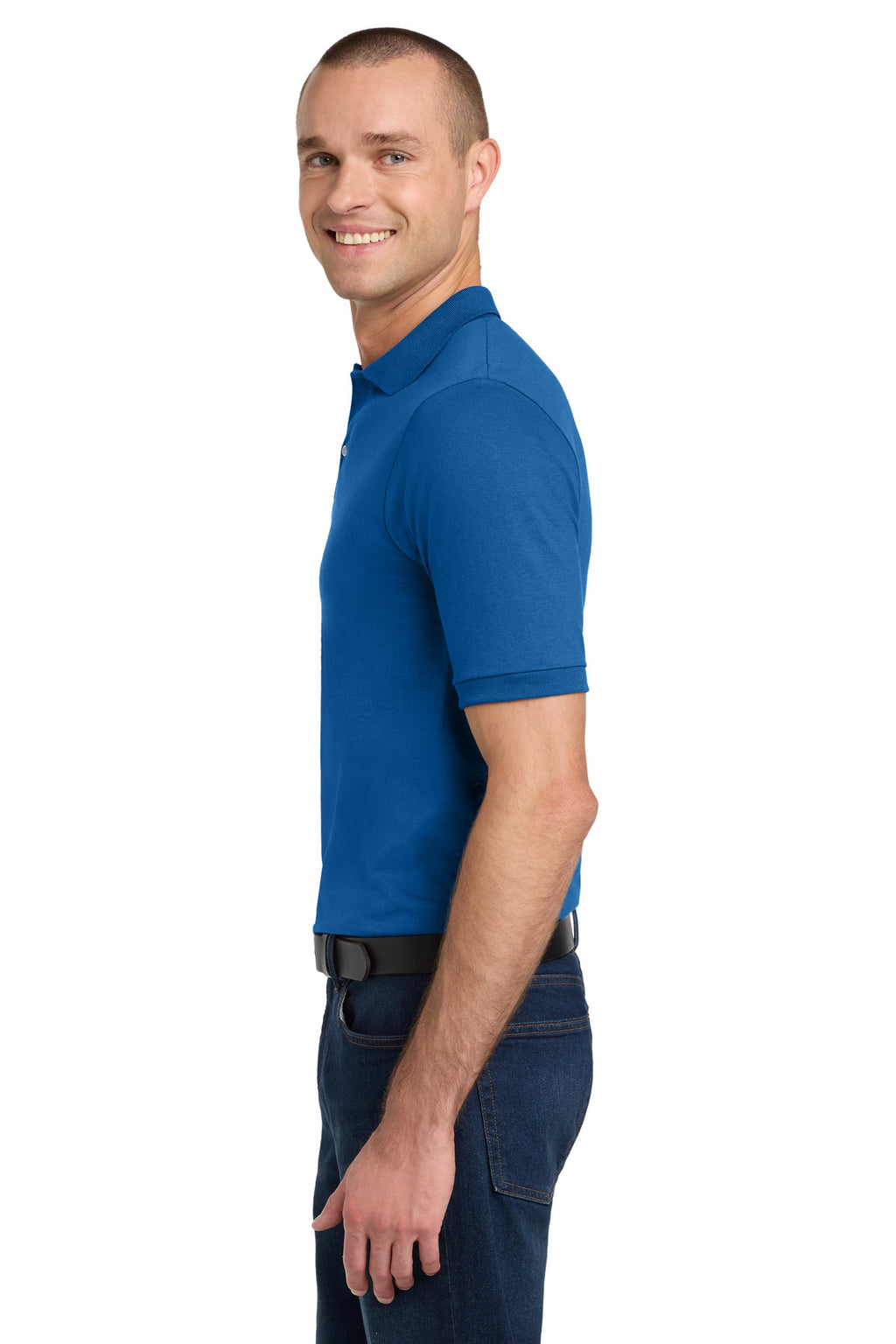 Jerzees Dri-Power Sport Shirt. 437M - Royal - side