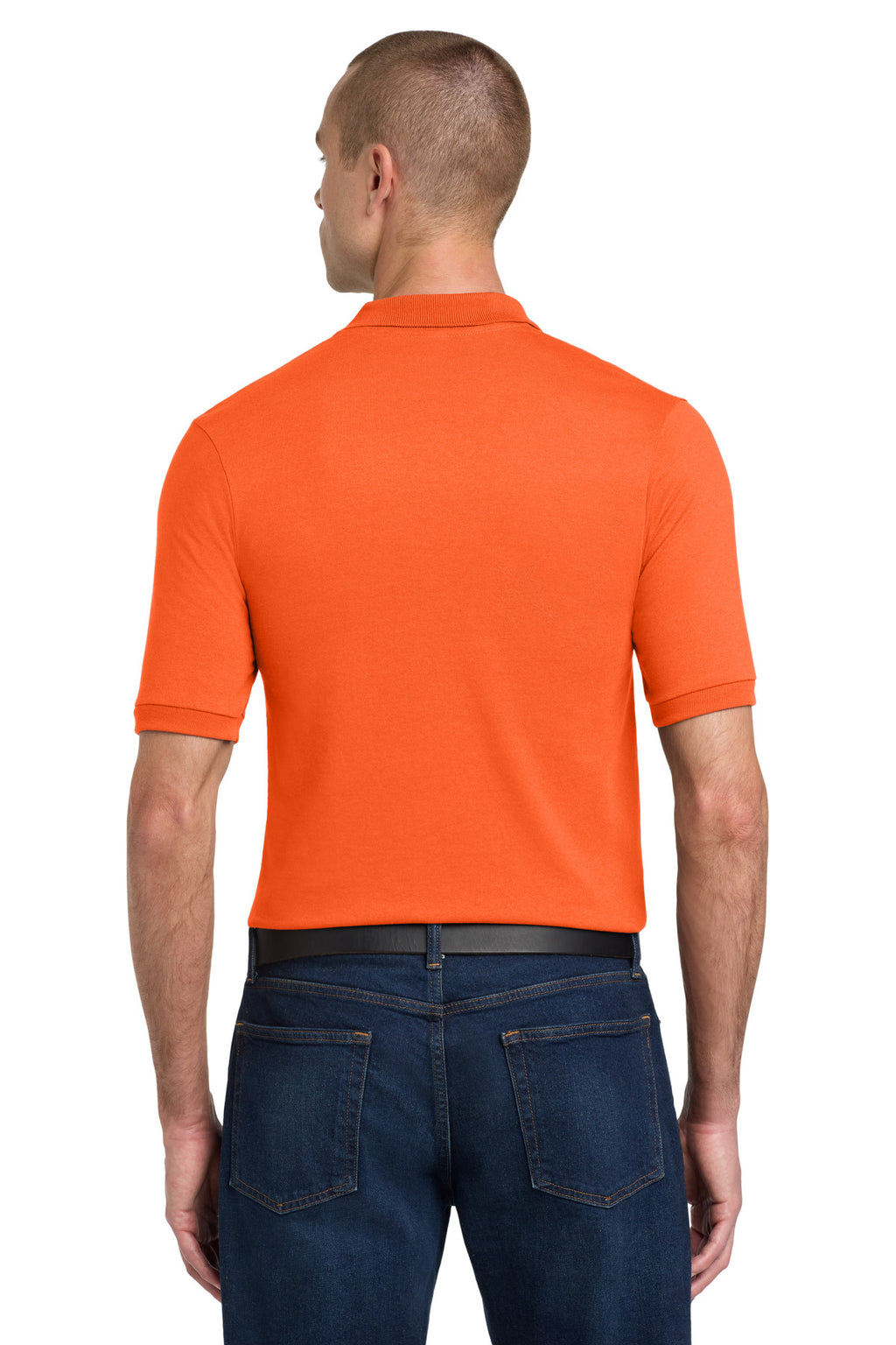 Jerzees Dri-Power Sport Shirt. 437M - Safety Orange - back