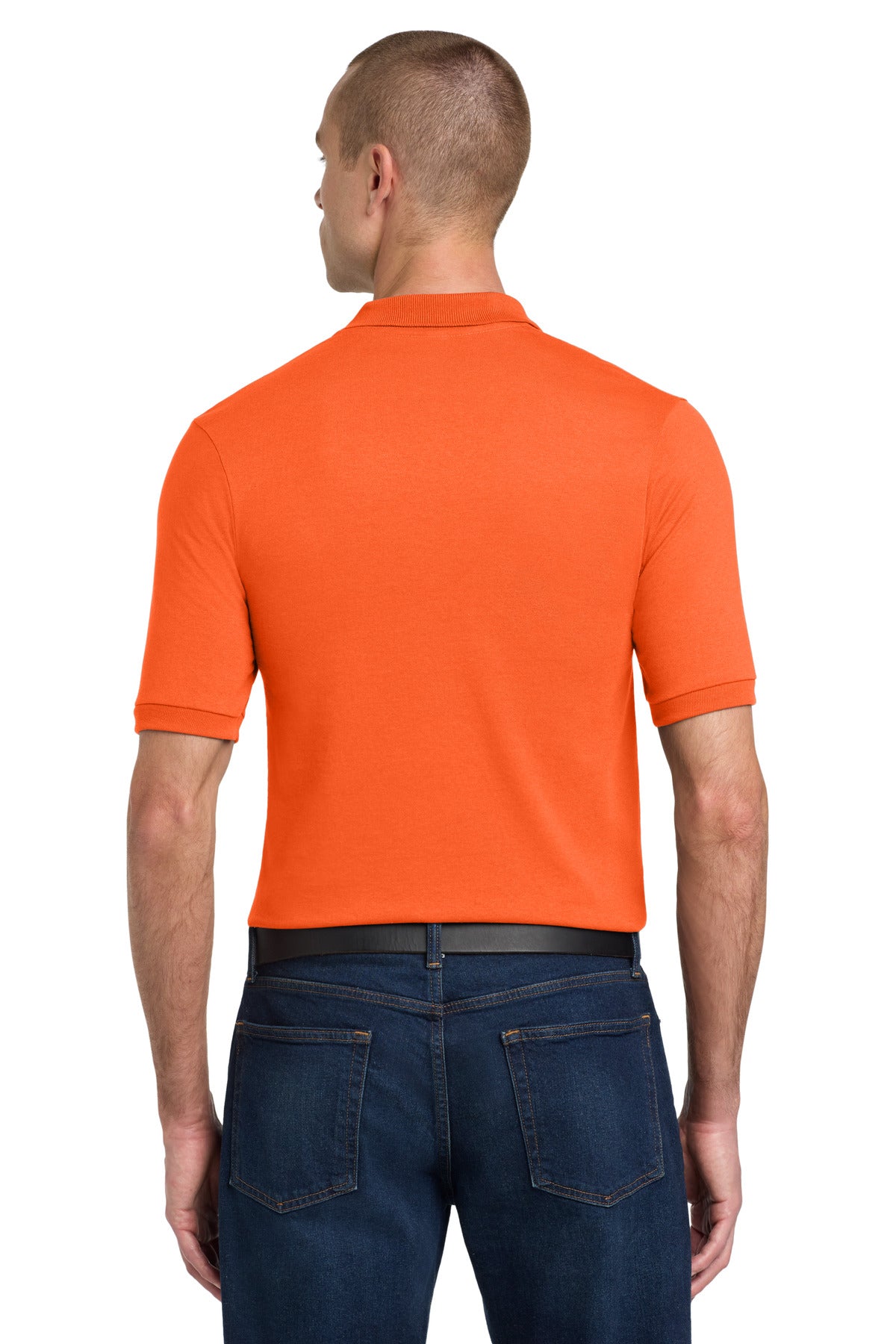 Jerzees Dri-Power Sport Shirt. 437M - Safety Orange - back