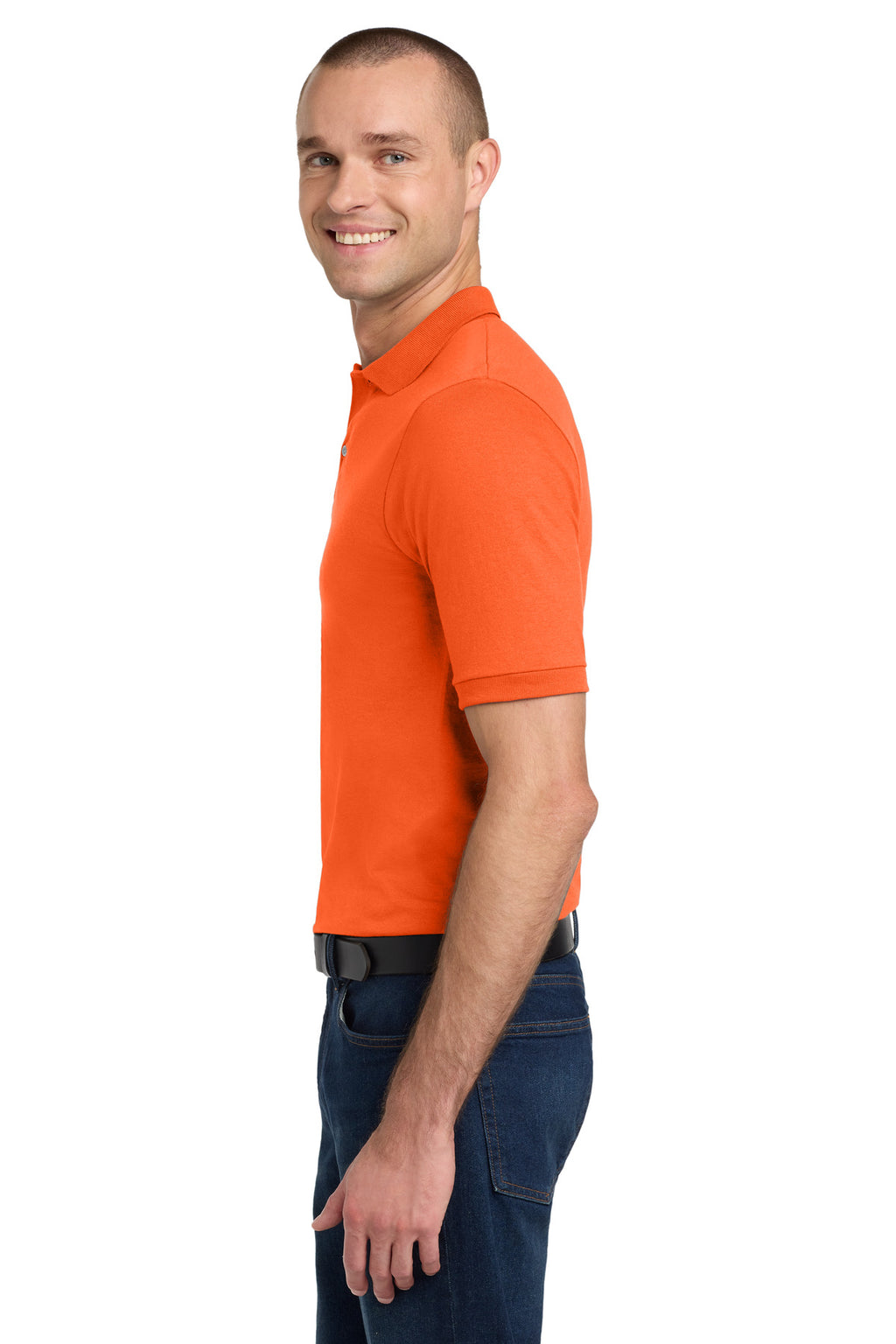 Jerzees Dri-Power Sport Shirt. 437M - Safety Orange - side