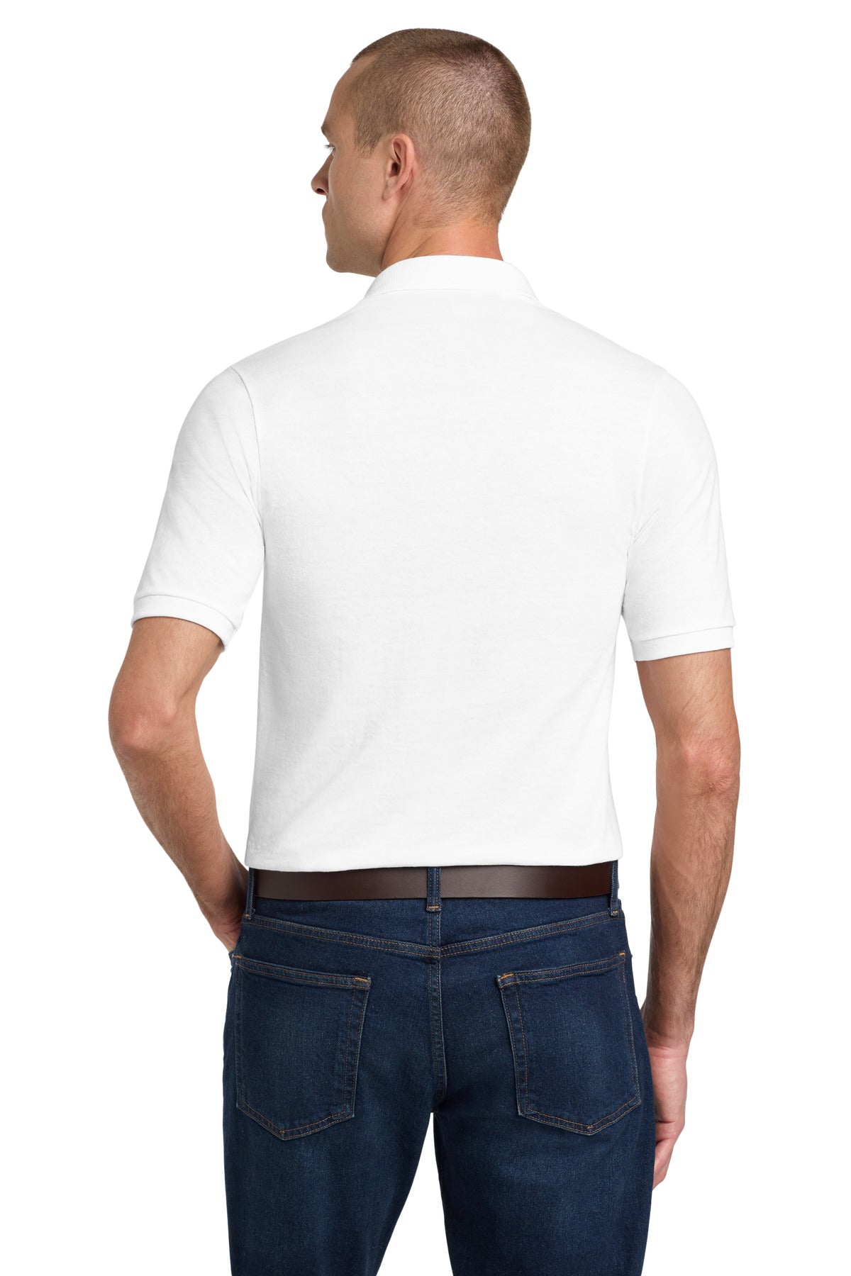 Jerzees Dri-Power Sport Shirt. 437M - White - back