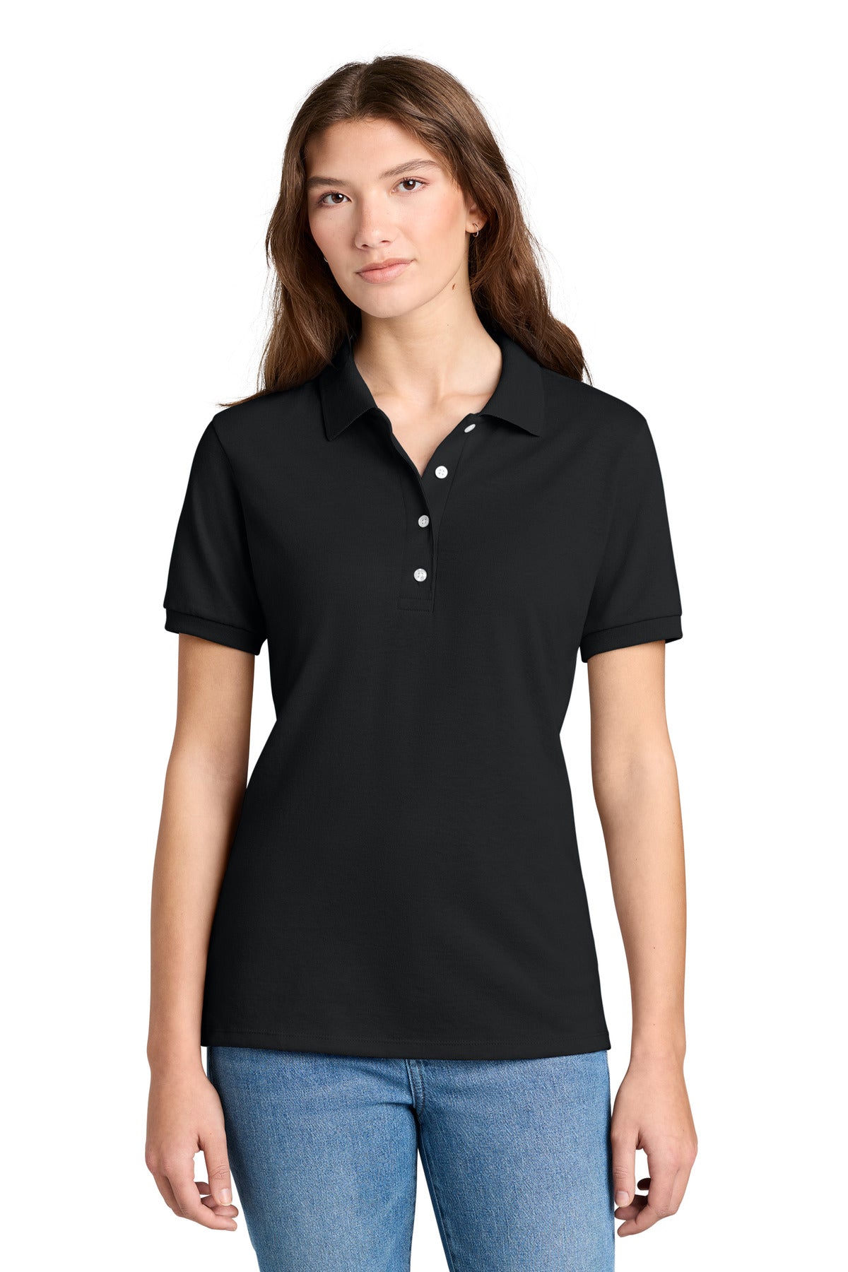 Jerzees Women's Dri-Power Sport Shirt 437W - Black - front