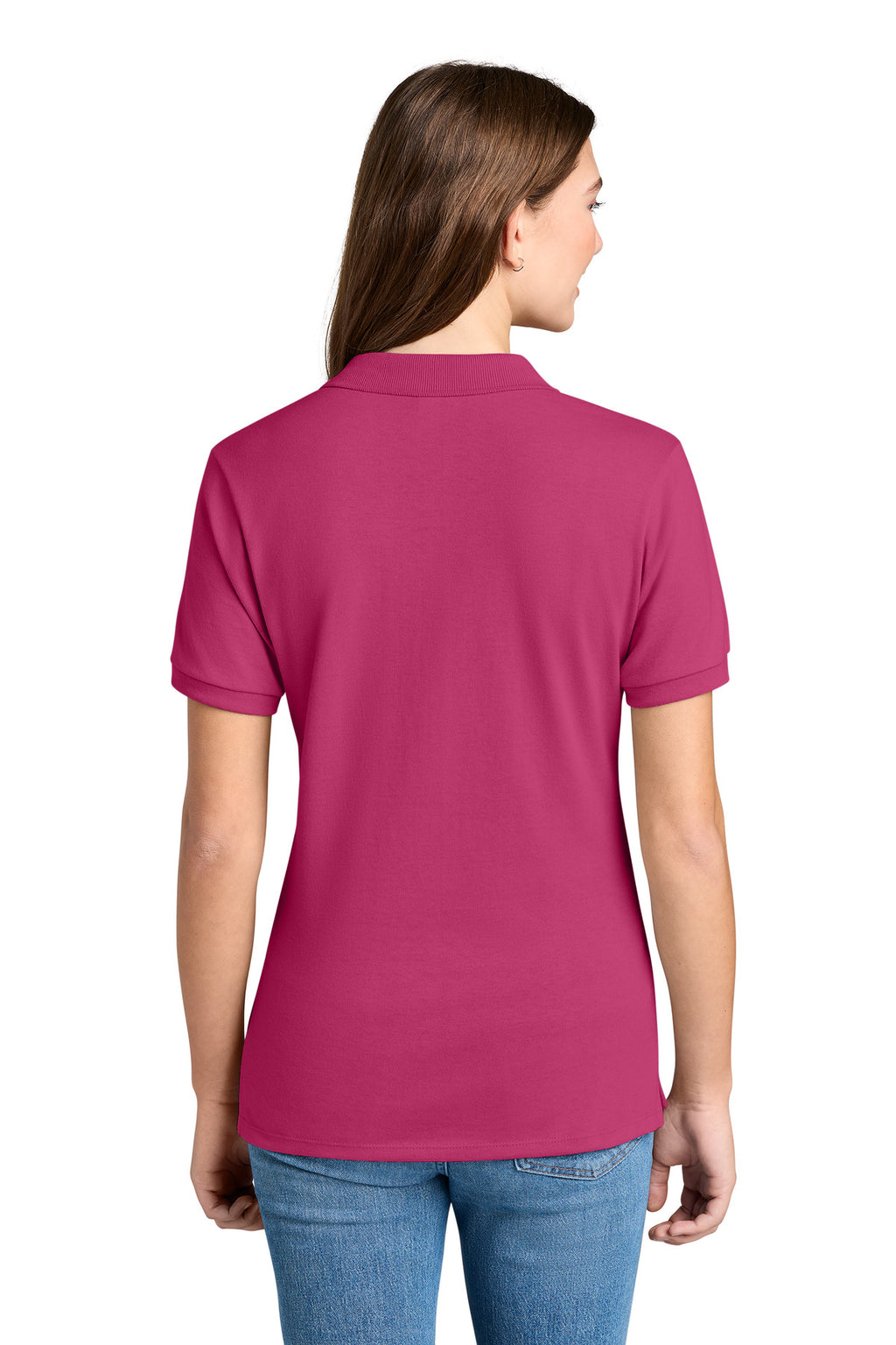 Jerzees Women's Dri-Power Sport Shirt 437W - Cyber Pink - back