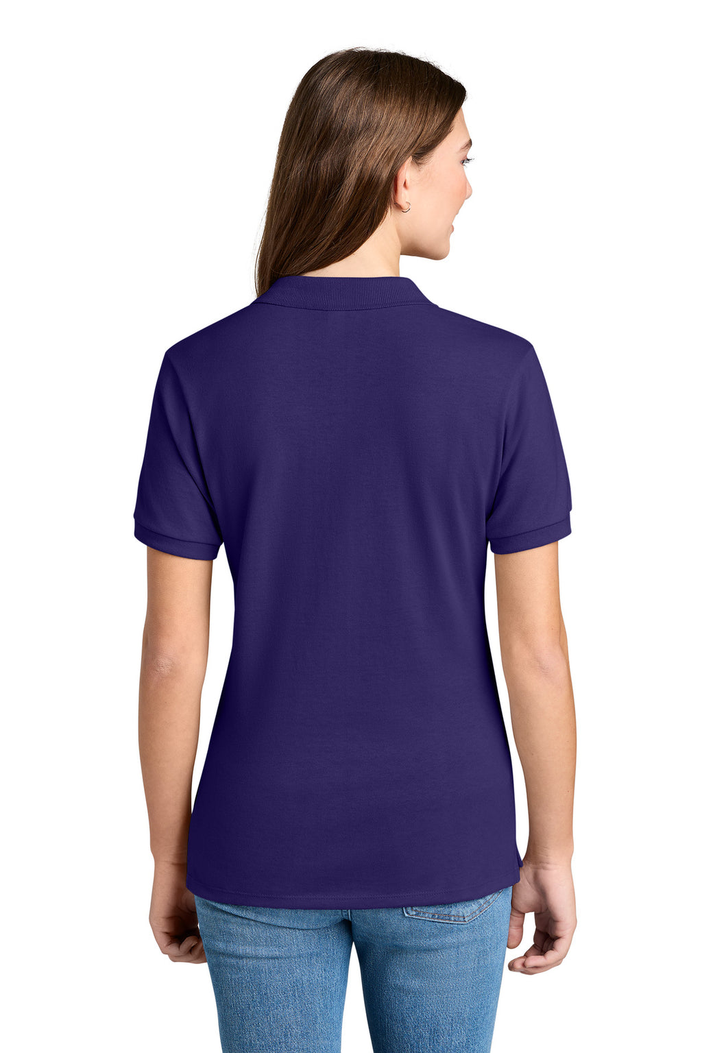 Jerzees Women's Dri-Power Sport Shirt 437W - Deep Purple - back