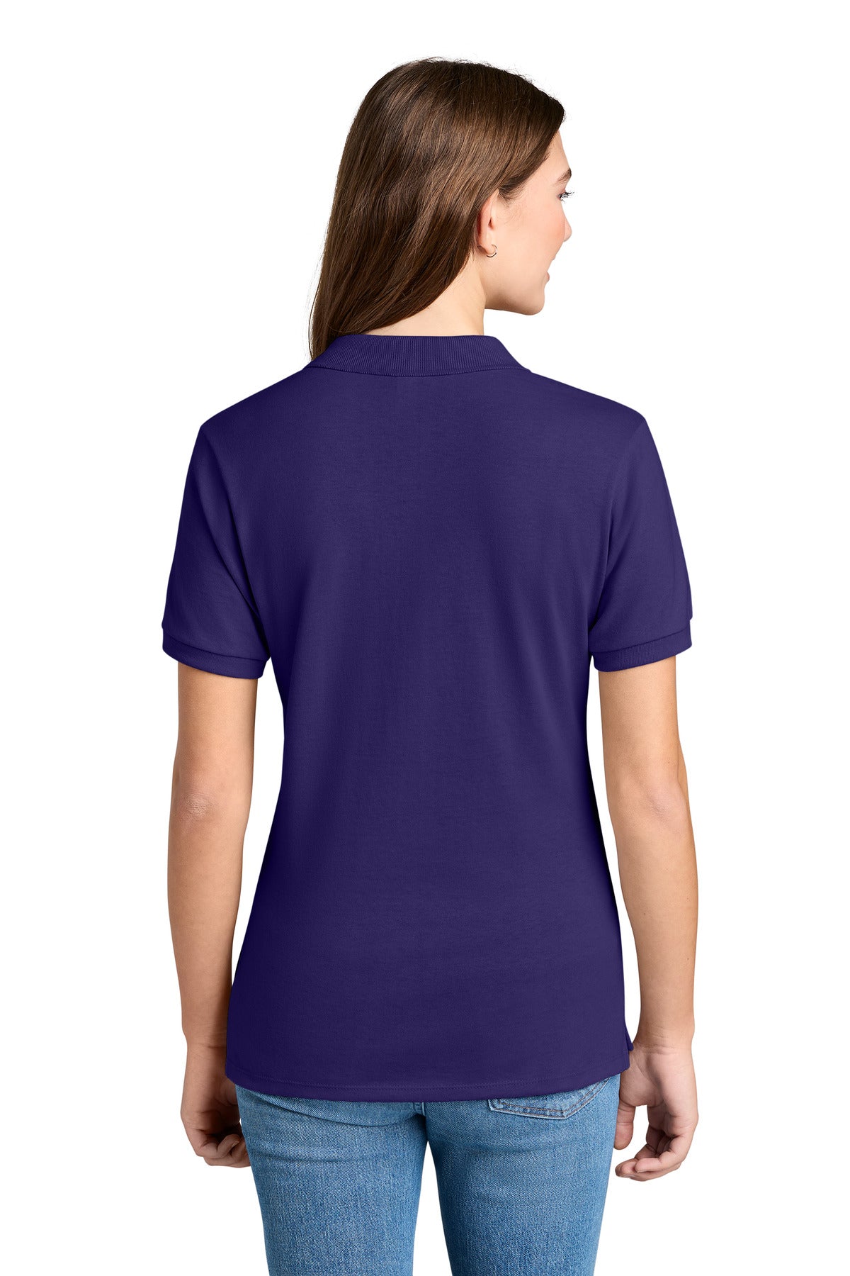 Jerzees Women's Dri-Power Sport Shirt 437W - Deep Purple - back