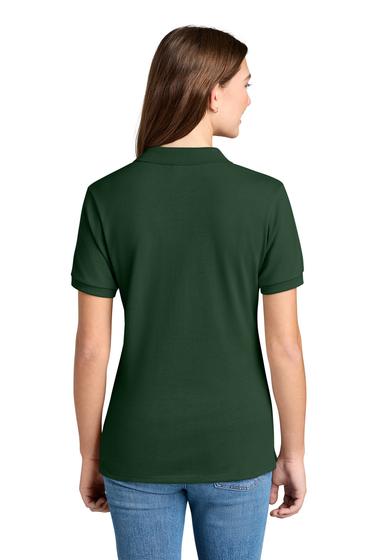 Jerzees Women's Dri-Power Sport Shirt 437W - Forest Green - back