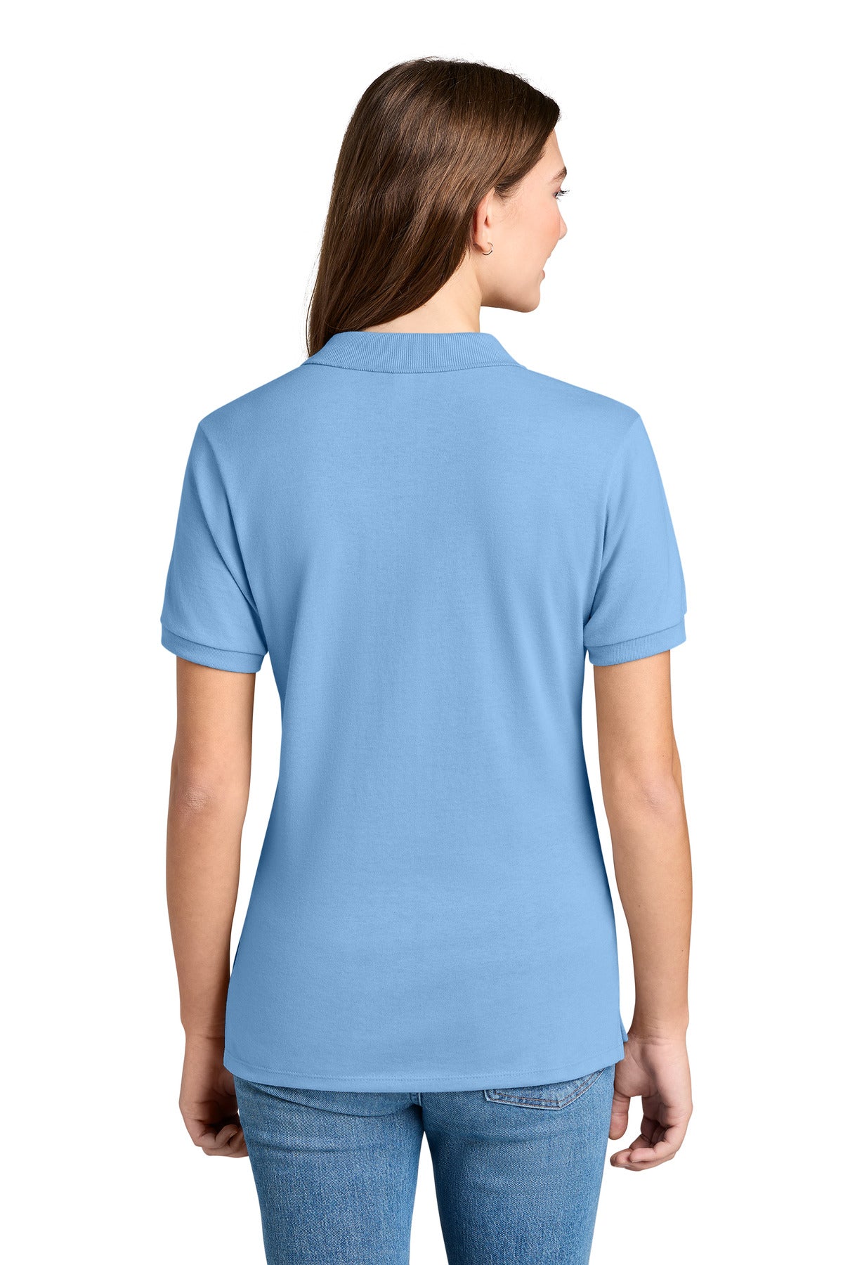 Jerzees Women's Dri-Power Sport Shirt 437W - Light Blue - back