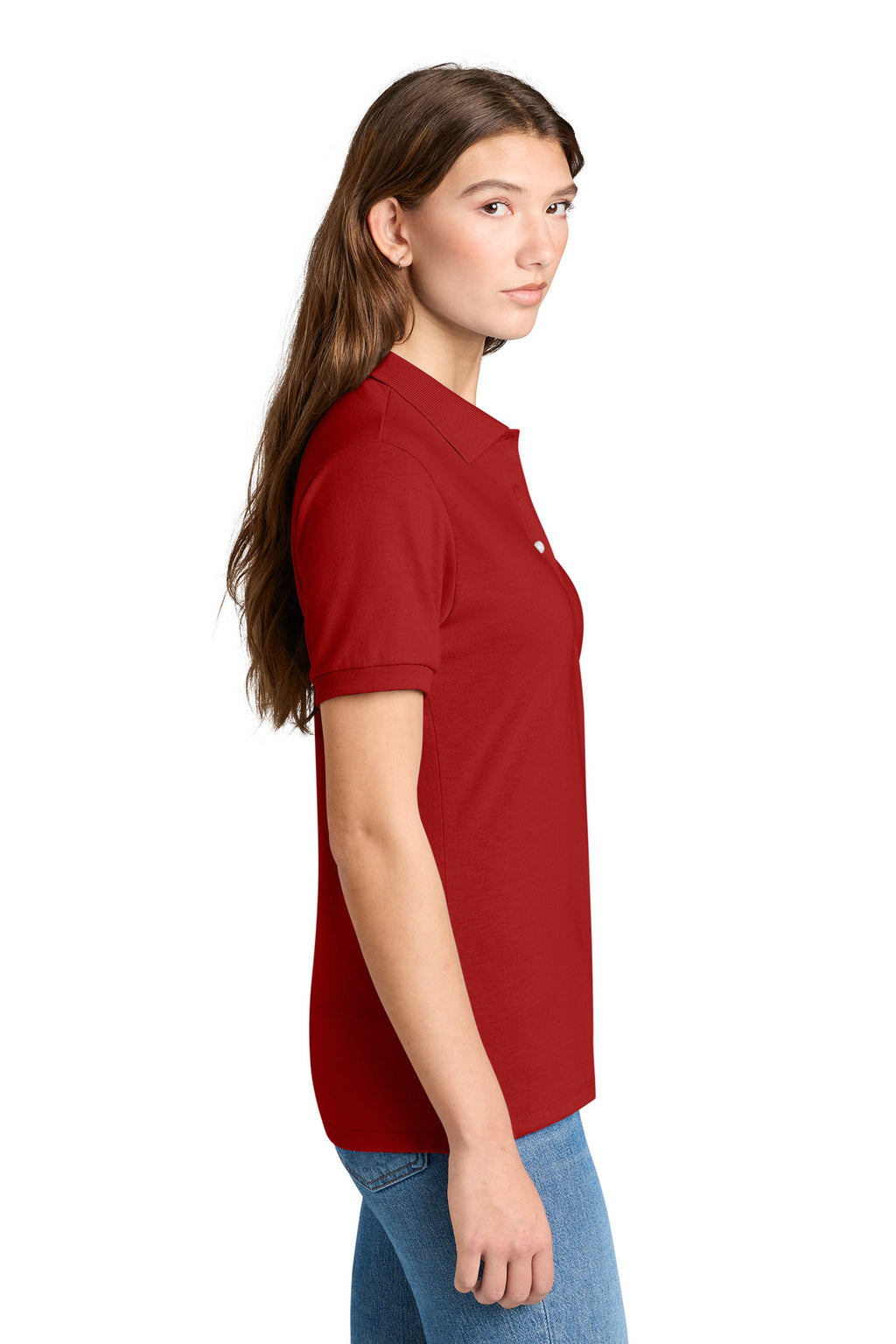 Jerzees Women's Dri-Power Sport Shirt 437W - True Red - side
