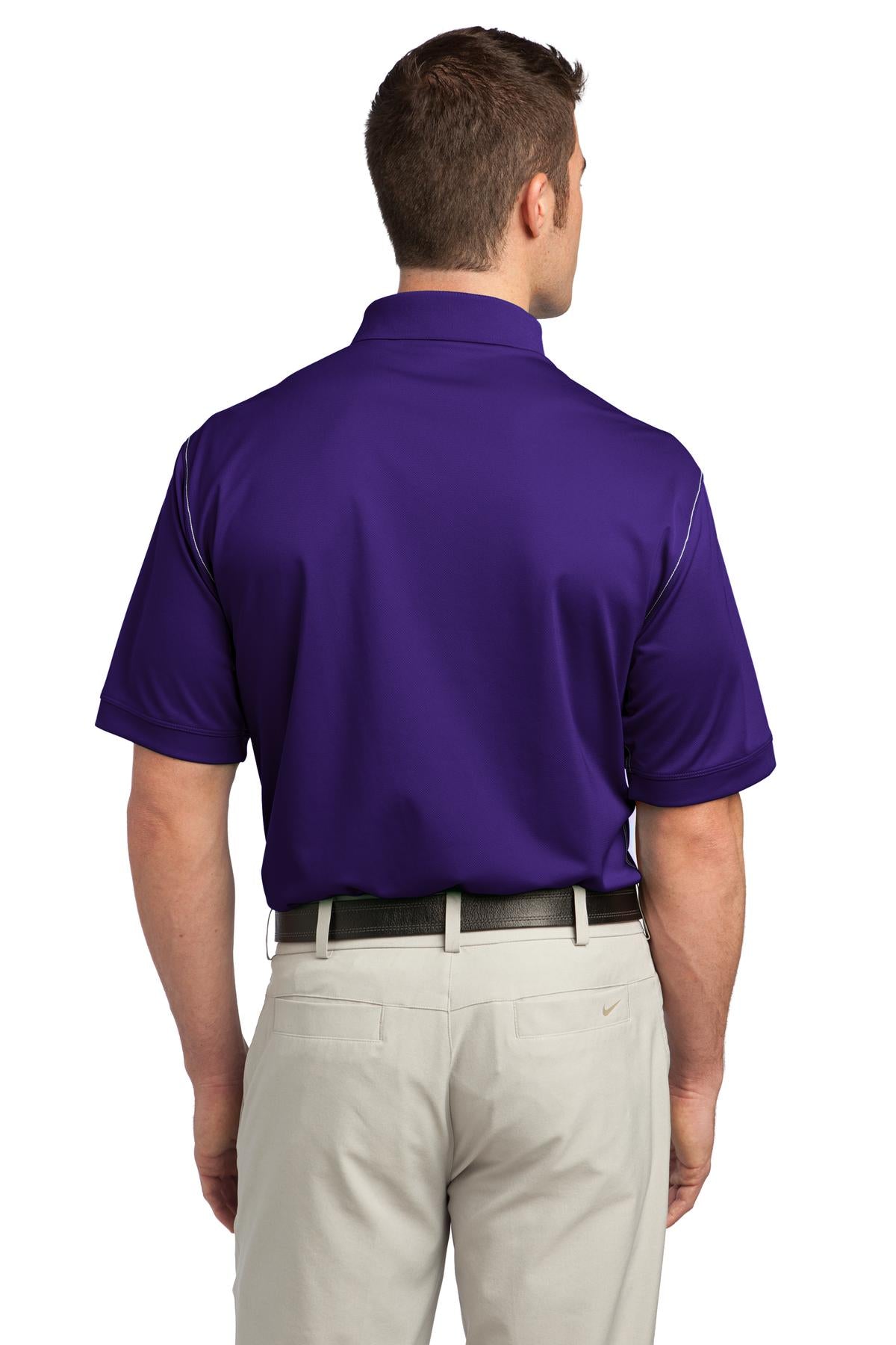 DISCONTINUED Nike Dri-FIT Sport Swoosh Pique Polo. 443119 - Court Purple - back