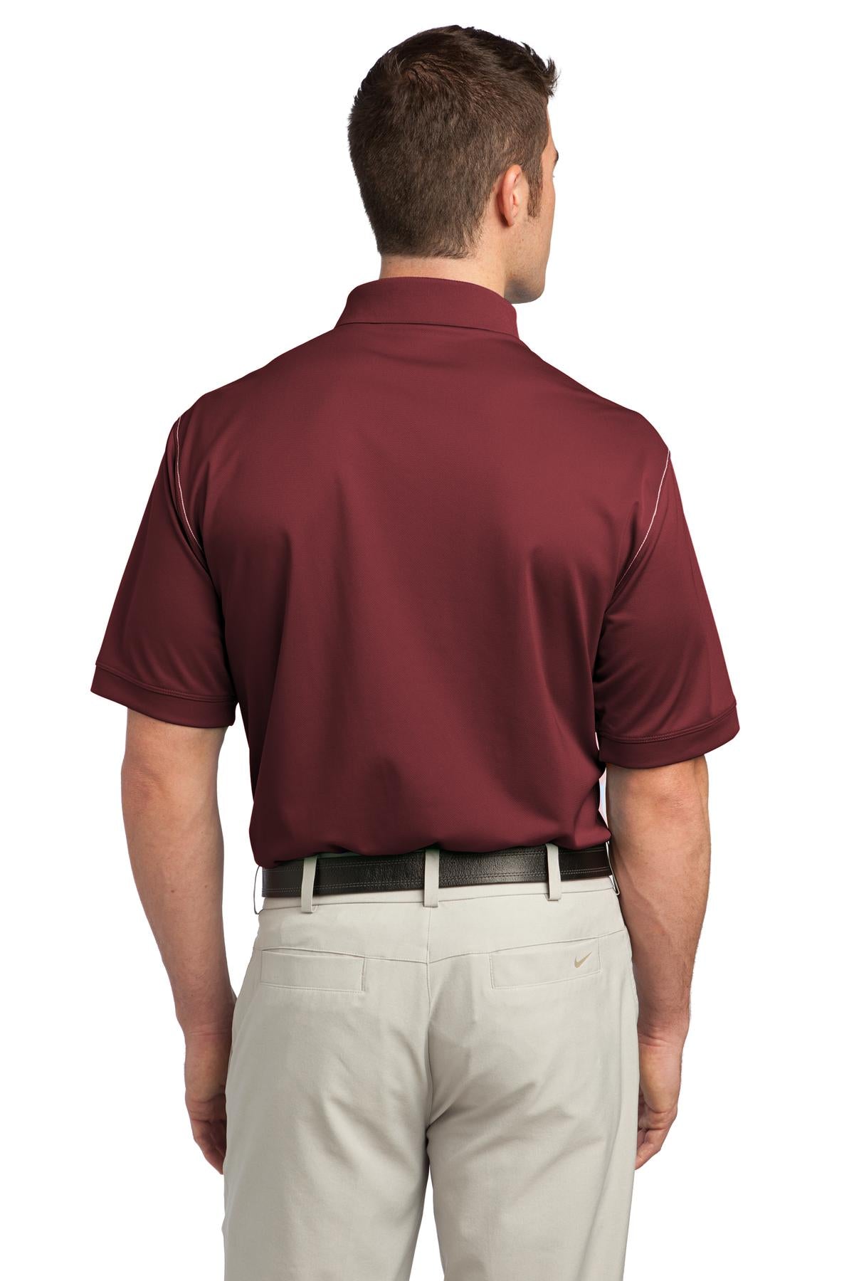 DISCONTINUED Nike Dri-FIT Sport Swoosh Pique Polo. 443119 - Team Red - back