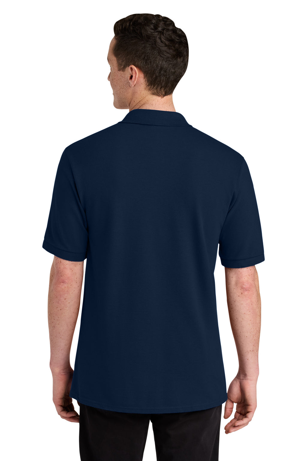 Jerzees Unisex Premium Ring Spun Cotton Pique Sport Shirt 443M - J. Navy - back