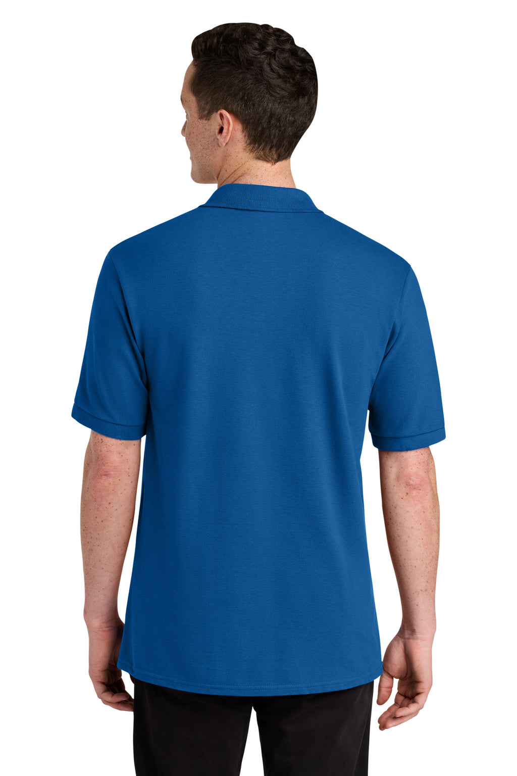 Jerzees Unisex Premium Ring Spun Cotton Pique Sport Shirt 443M - Royal - back