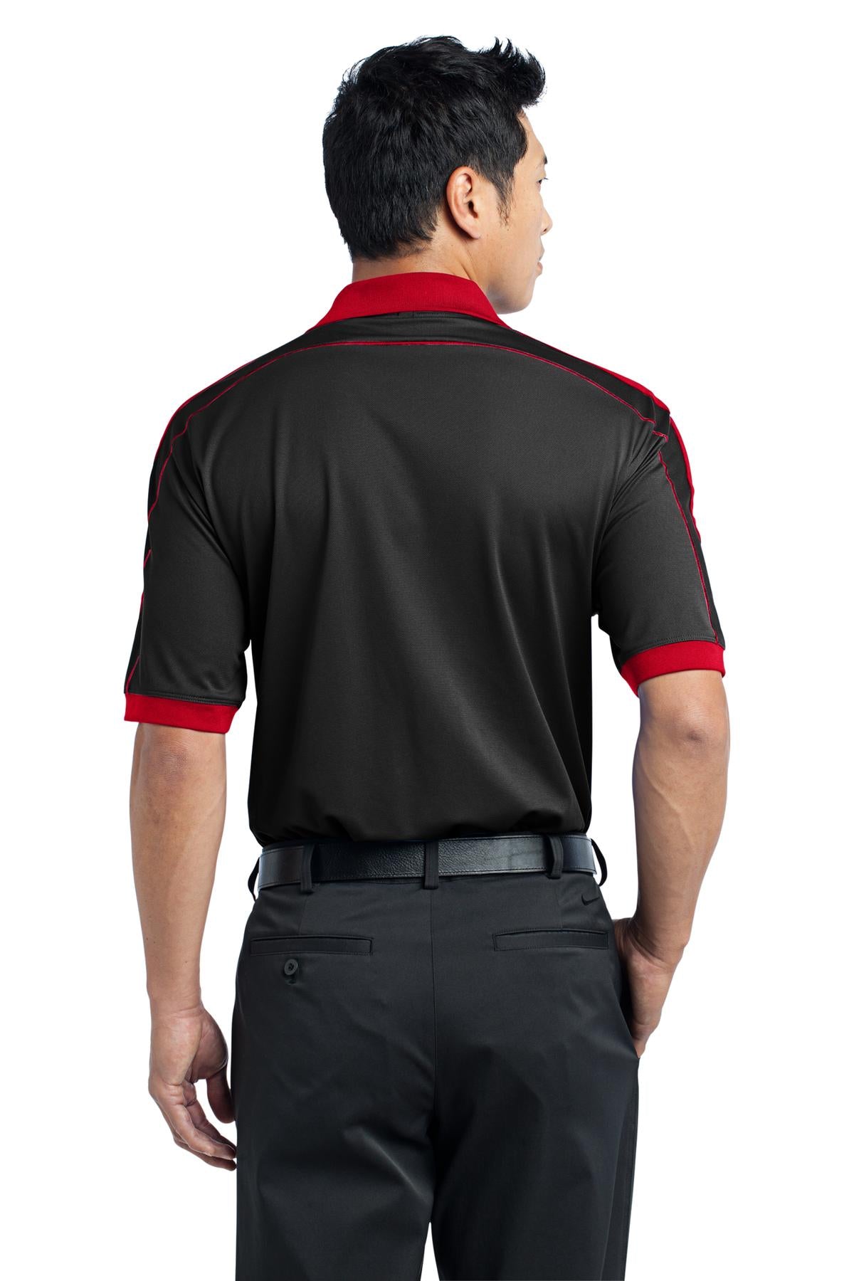 DISCONTINUED Nike Dri-FIT N98 Polo. 474237 - Black/Varsity Red - back