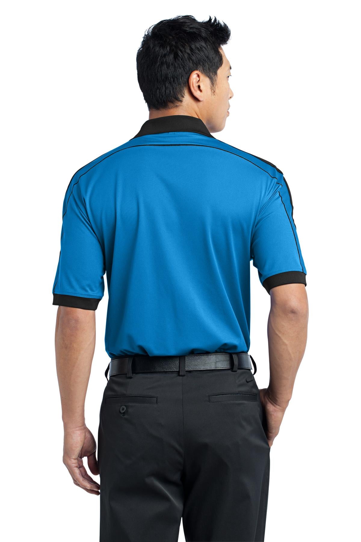 DISCONTINUED Nike Dri-FIT N98 Polo. 474237 - Signal Blue/Black - back