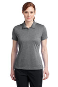 DISCONTINUED Nike Ladies Dri-FIT Heather Polo. 474455 - Carbon Heather - front
