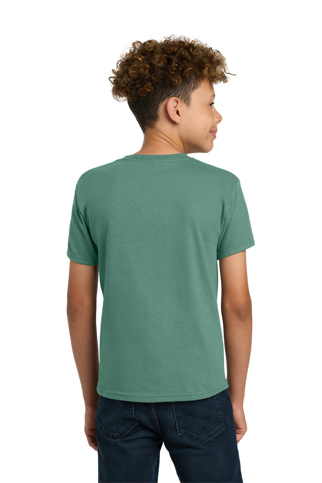 Gildan - Youth Heavy Cotton 100% Cotton T-Shirt. 5000B - Aquatic - back
