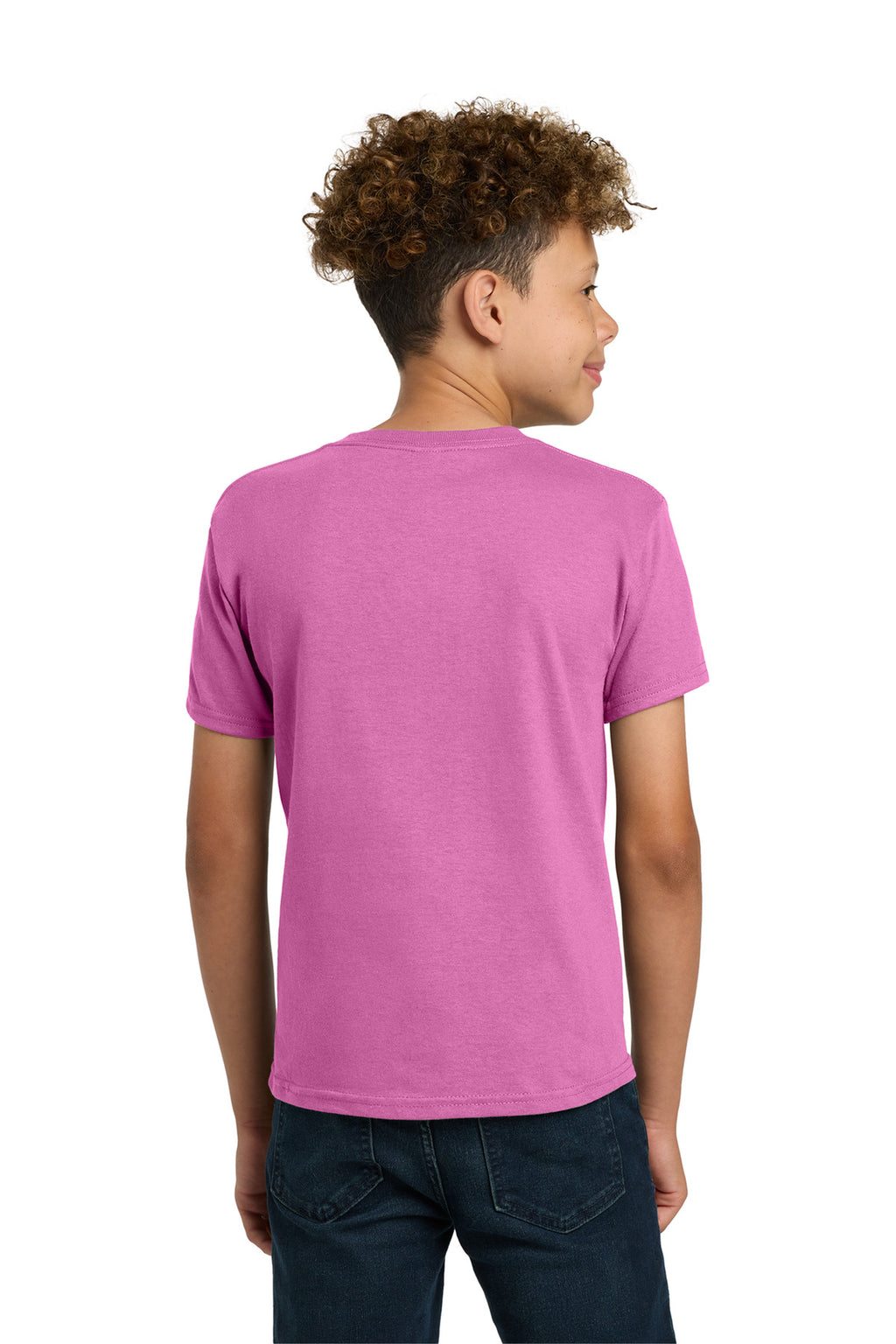 Gildan - Youth Heavy Cotton 100% Cotton T-Shirt. 5000B - Azalea - back