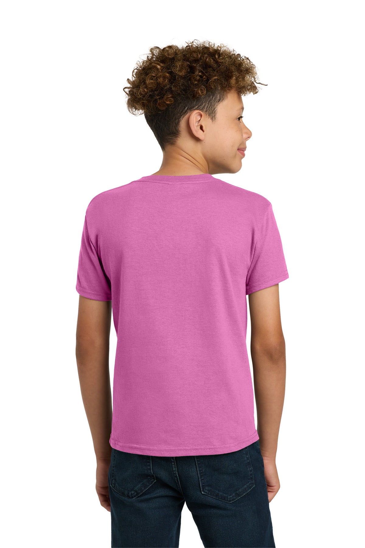 Gildan - Youth Heavy Cotton 100% Cotton T-Shirt. 5000B - Azalea - back