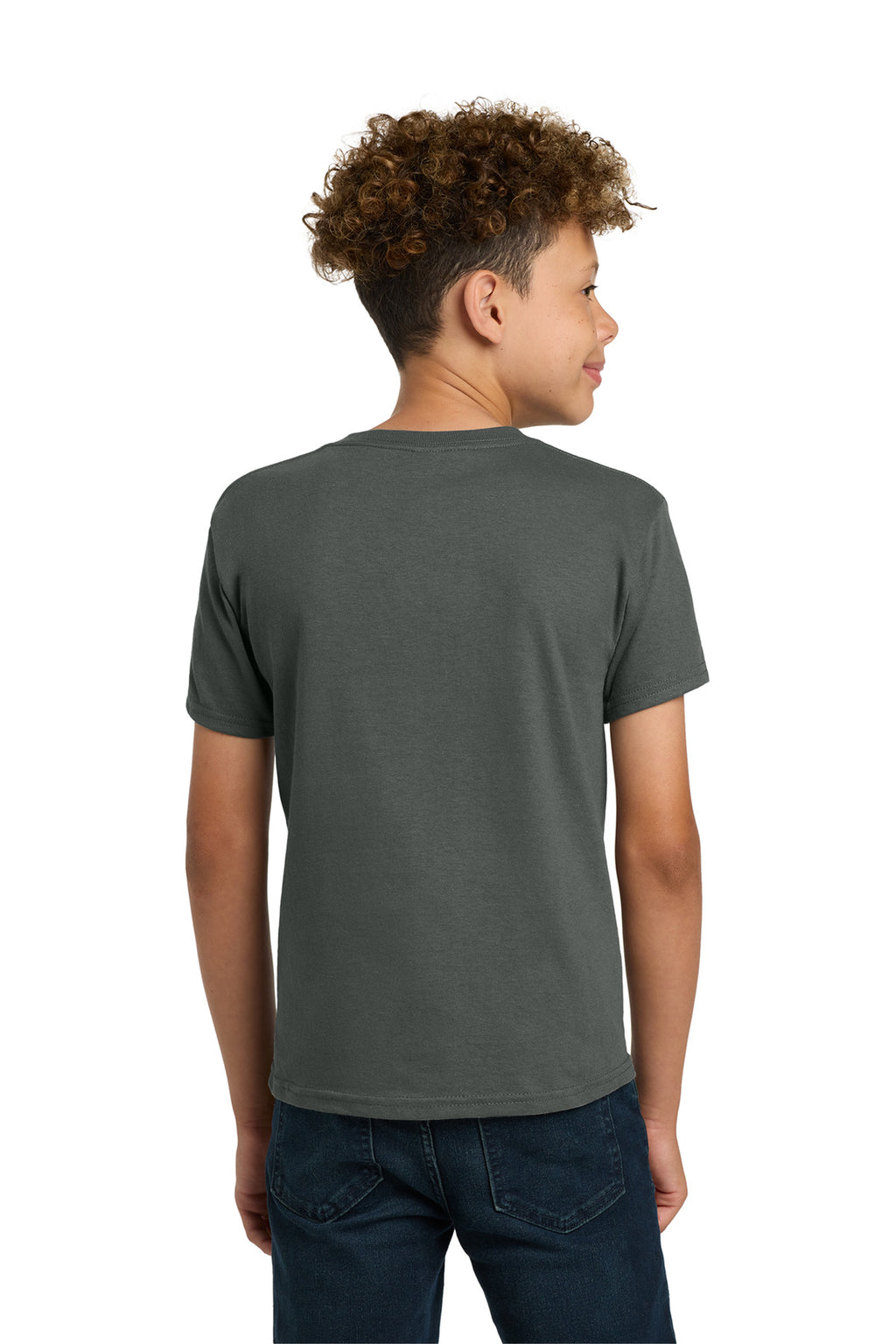 Gildan - Youth Heavy Cotton 100% Cotton T-Shirt. 5000B - Charcoal - back
