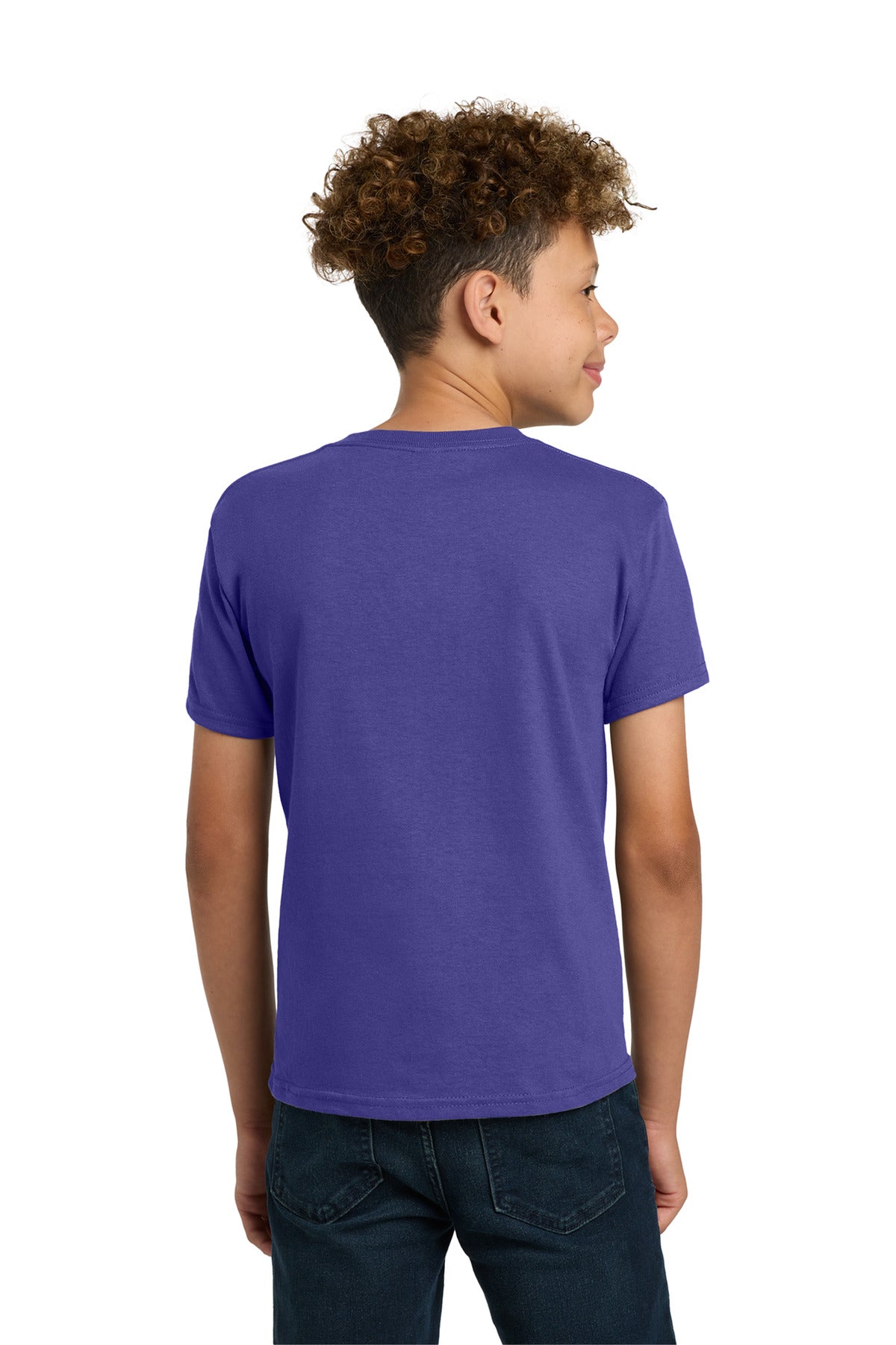Gildan - Youth Heavy Cotton 100% Cotton T-Shirt. 5000B - Cobalt - back