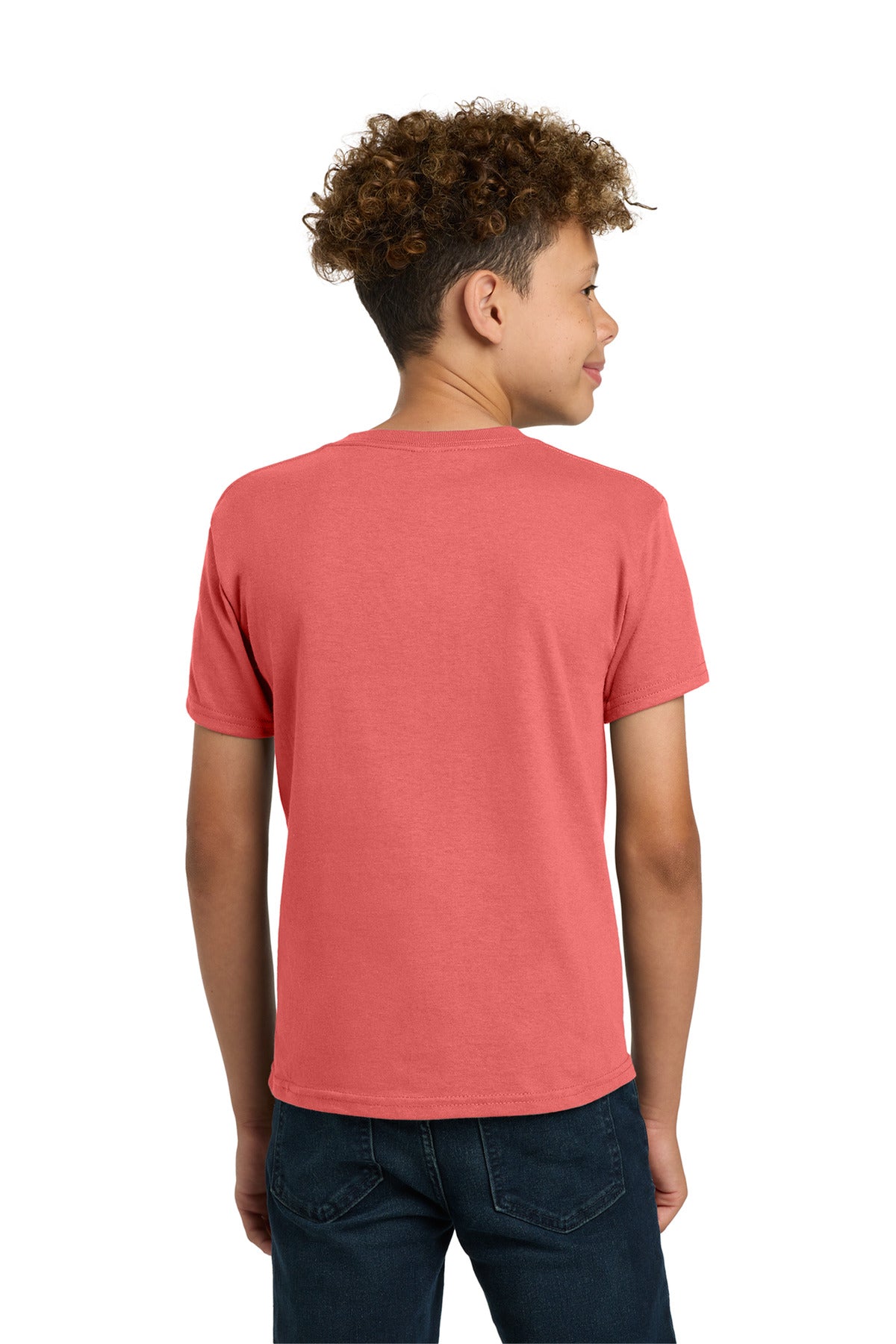 Gildan - Youth Heavy Cotton 100% Cotton T-Shirt. 5000B - Coral Silk - back