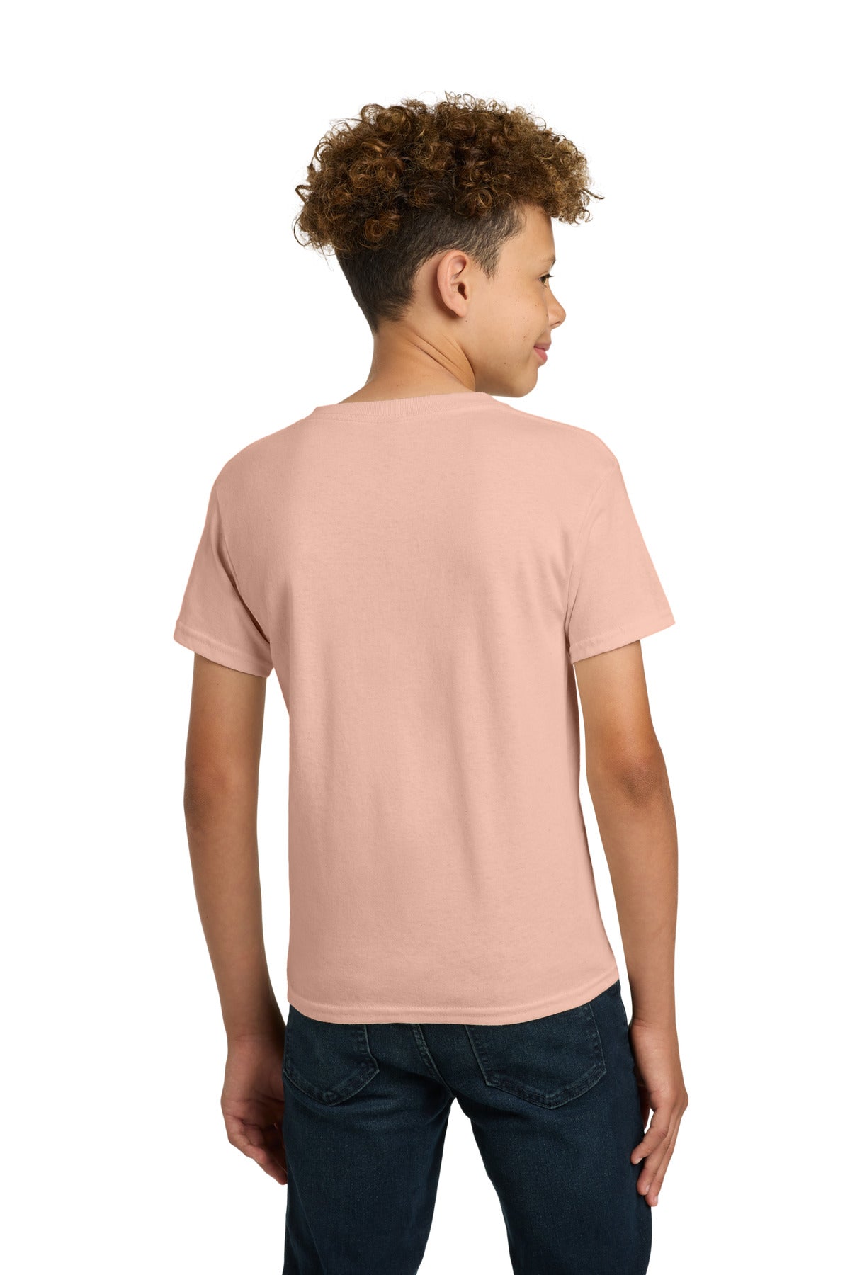 Gildan - Youth Heavy Cotton 100% Cotton T-Shirt. 5000B - Dusty Rose - back
