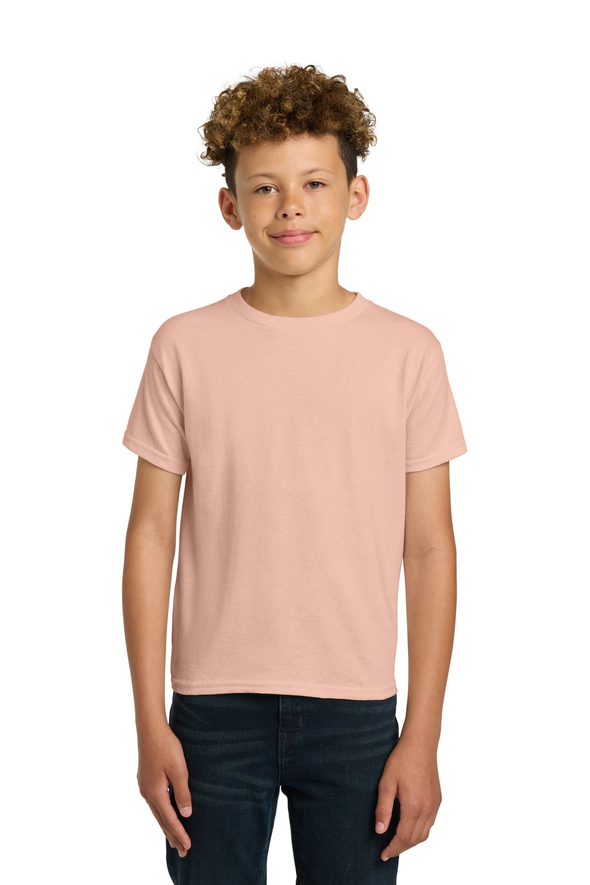 Gildan - Youth Heavy Cotton 100% Cotton T-Shirt. 5000B - Dusty Rose - front