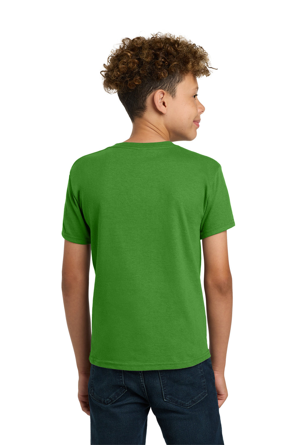 Gildan - Youth Heavy Cotton 100% Cotton T-Shirt. 5000B - Electric Green - back