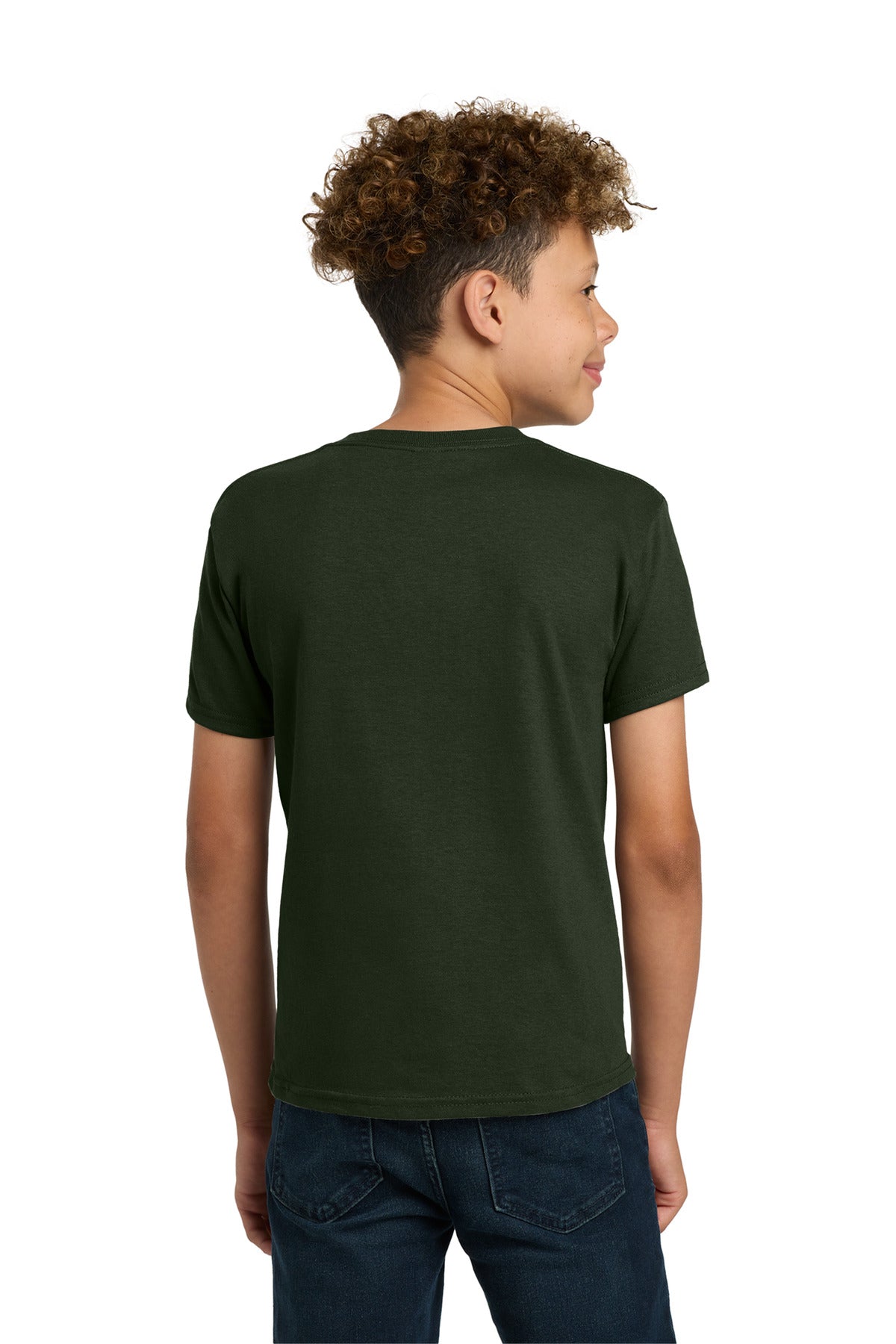 Gildan - Youth Heavy Cotton 100% Cotton T-Shirt. 5000B - Forest - back