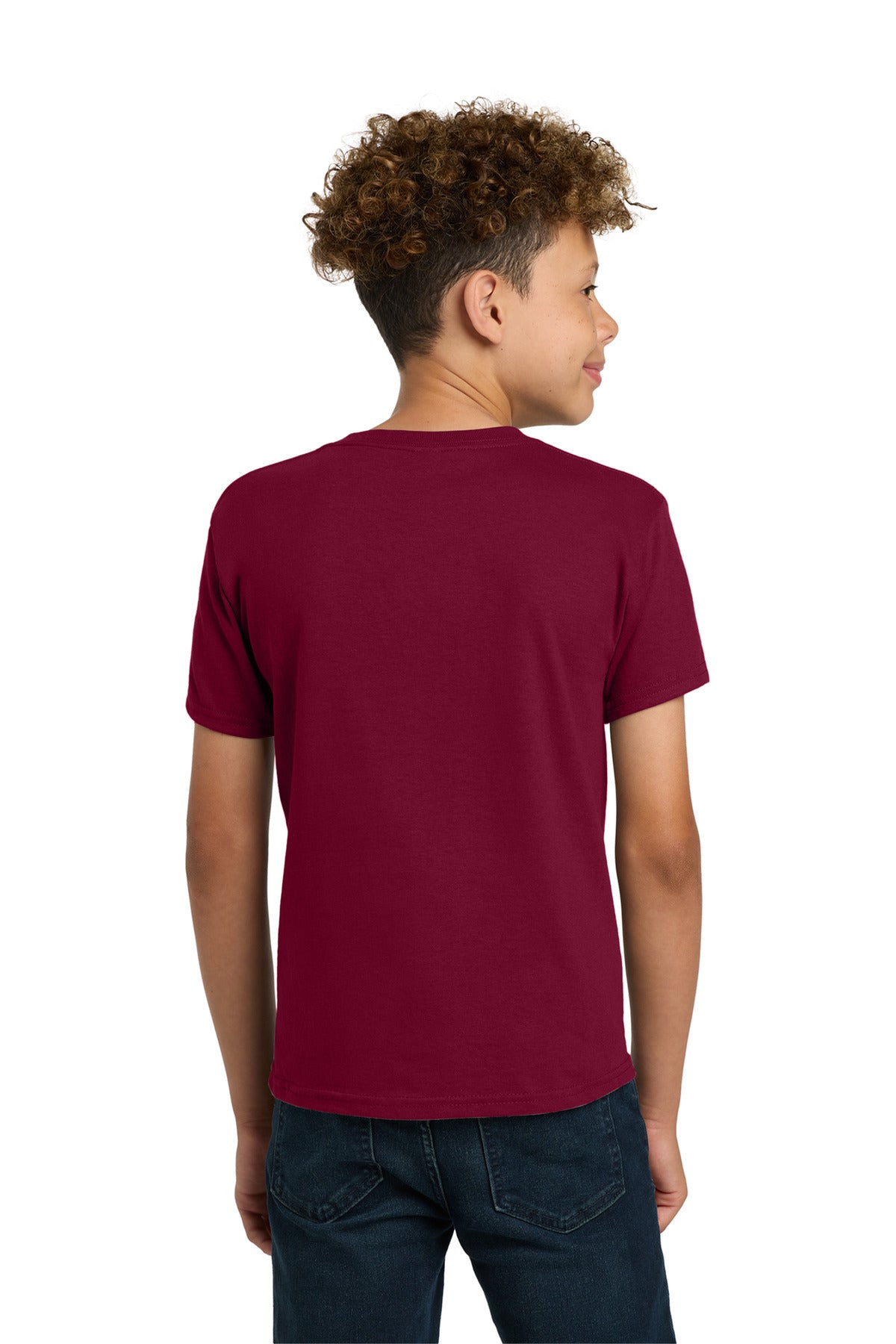 Gildan - Youth Heavy Cotton 100% Cotton T-Shirt. 5000B - Garnet - back