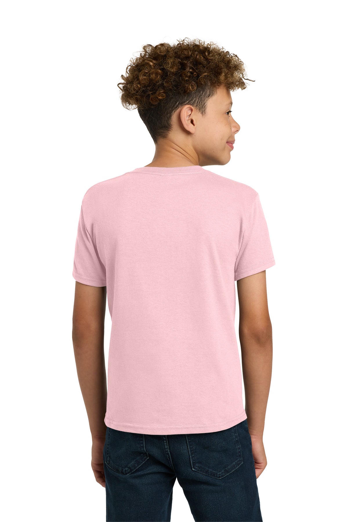 Gildan - Youth Heavy Cotton 100% Cotton T-Shirt. 5000B - Light Pink - back