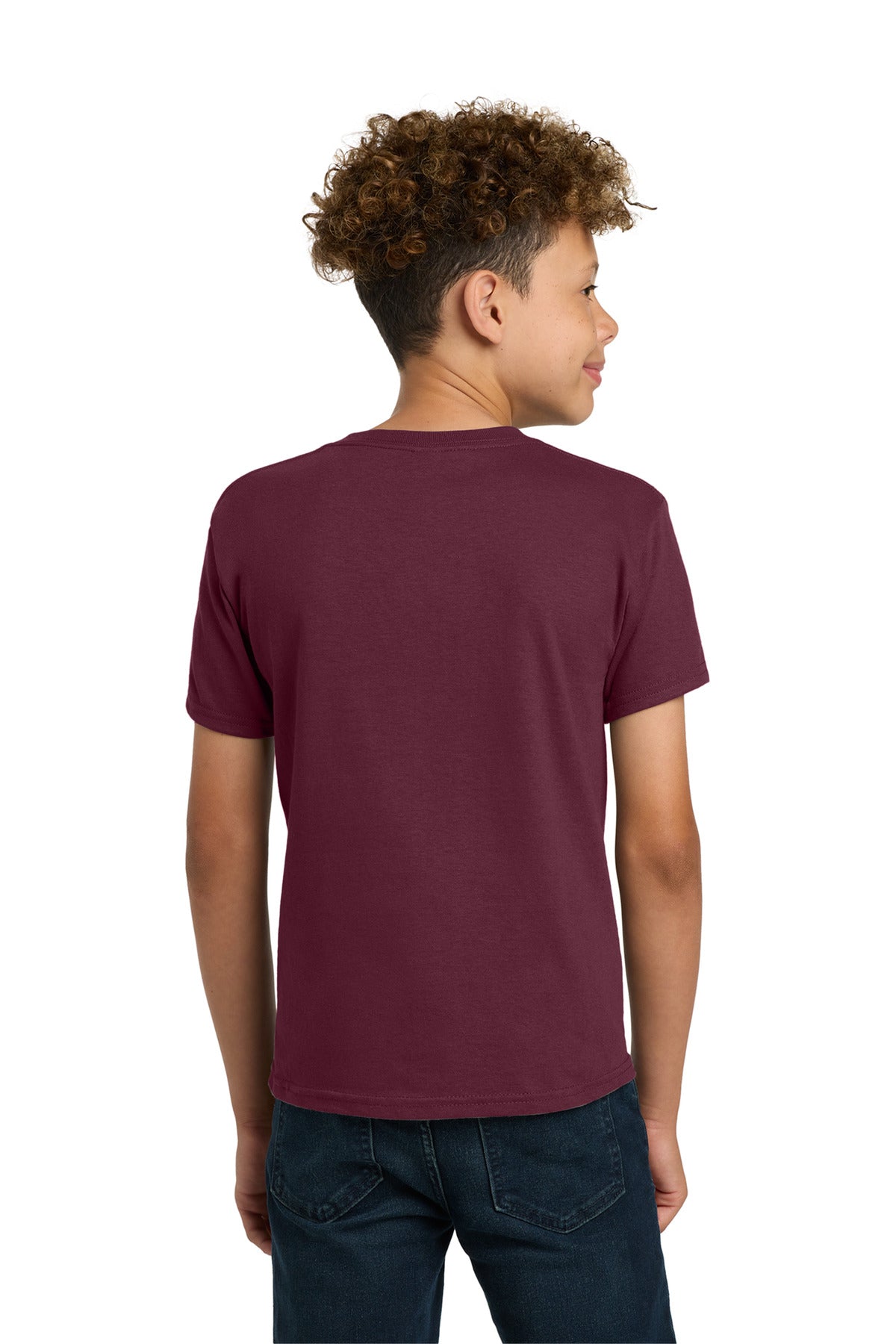 Gildan - Youth Heavy Cotton 100% Cotton T-Shirt. 5000B - Maroon - back