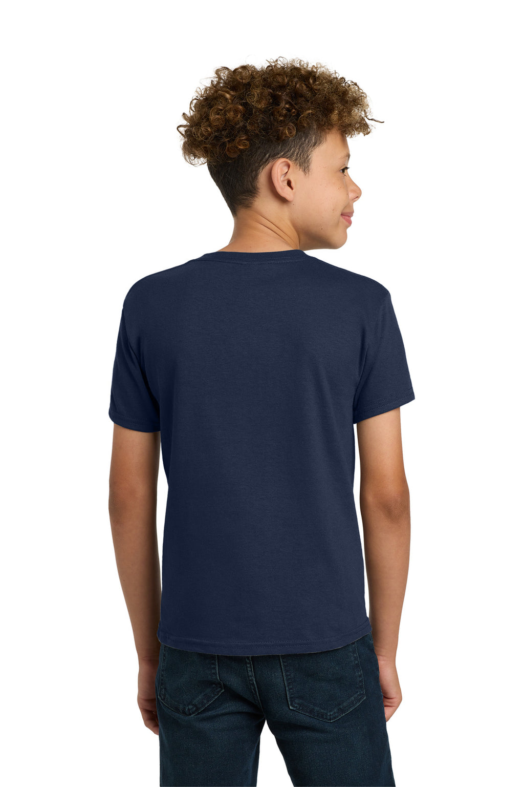 Gildan - Youth Heavy Cotton 100% Cotton T-Shirt. 5000B - Navy - back