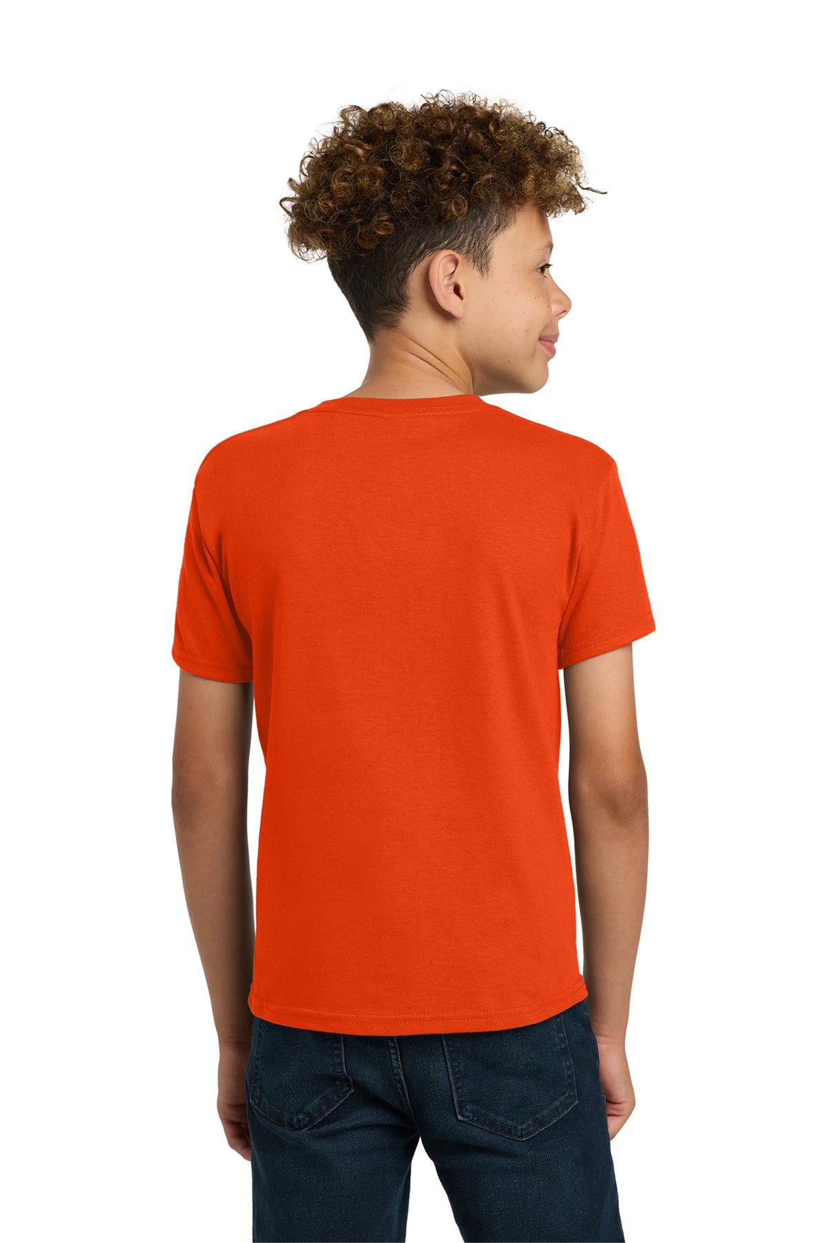 Gildan - Youth Heavy Cotton 100% Cotton T-Shirt. 5000B - Orange - back
