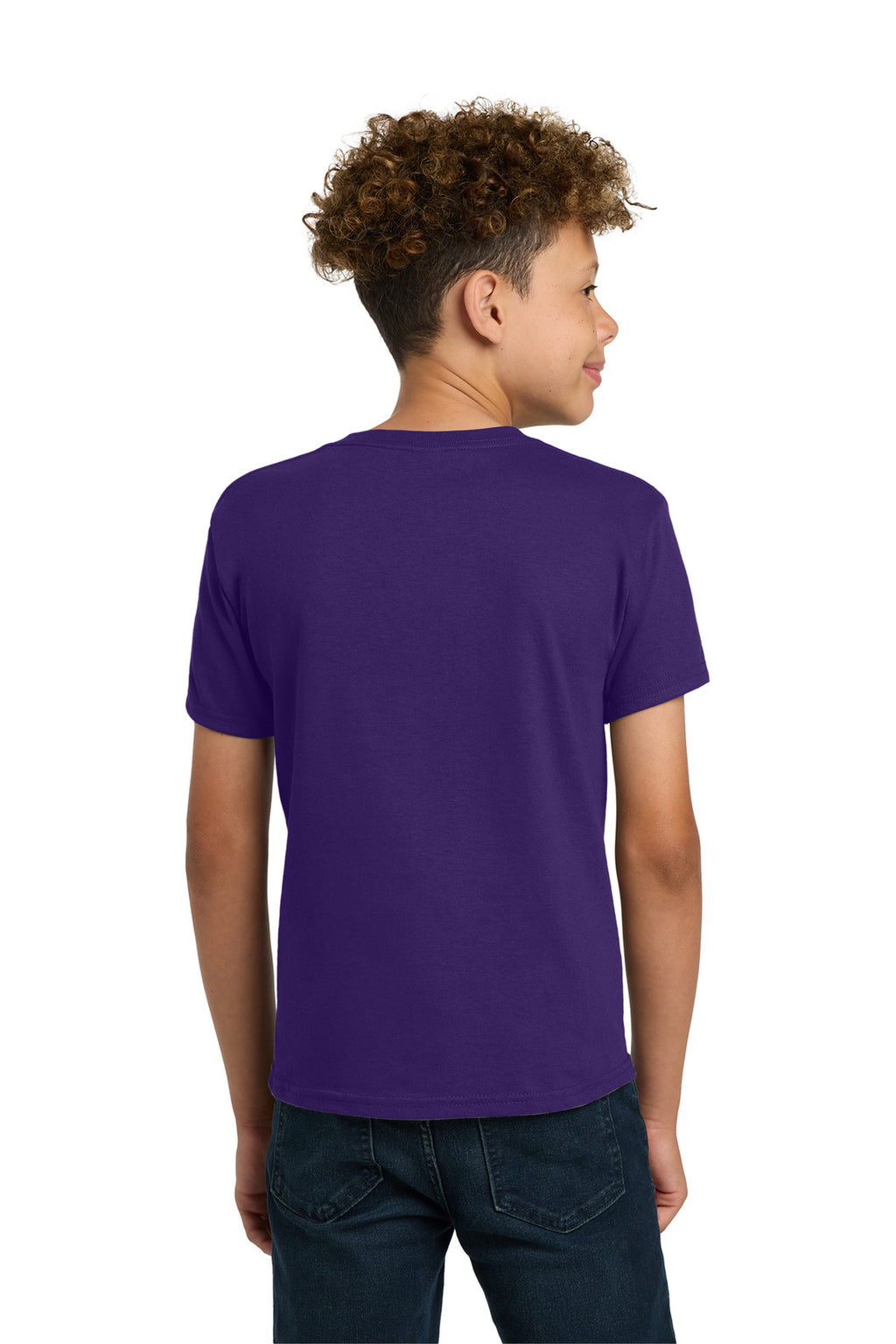 Gildan - Youth Heavy Cotton 100% Cotton T-Shirt. 5000B - Purple - back