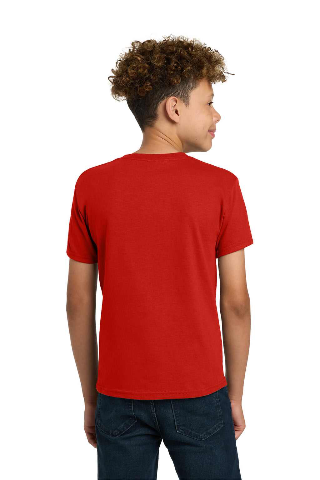 Gildan - Youth Heavy Cotton 100% Cotton T-Shirt. 5000B - Red - back