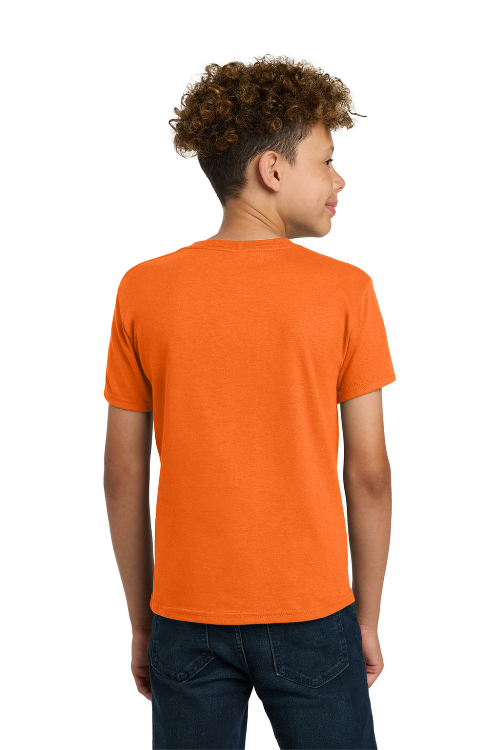 Gildan - Youth Heavy Cotton 100% Cotton T-Shirt. 5000B - S. Orange - back