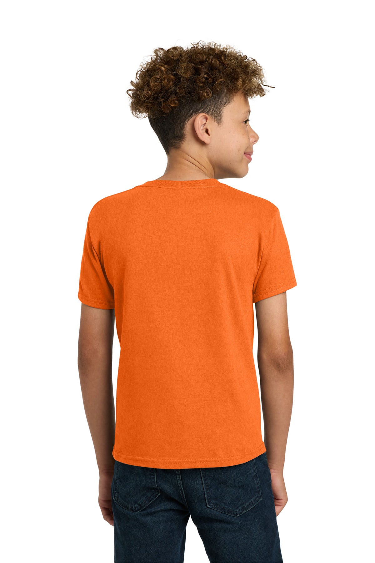 Gildan - Youth Heavy Cotton 100% Cotton T-Shirt. 5000B - S. Orange - back
