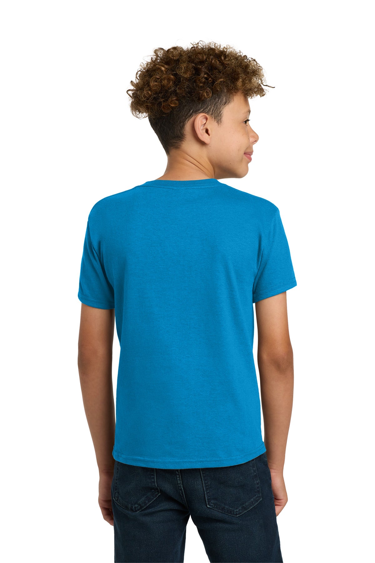 Gildan - Youth Heavy Cotton 100% Cotton T-Shirt. 5000B - Sapphire - back