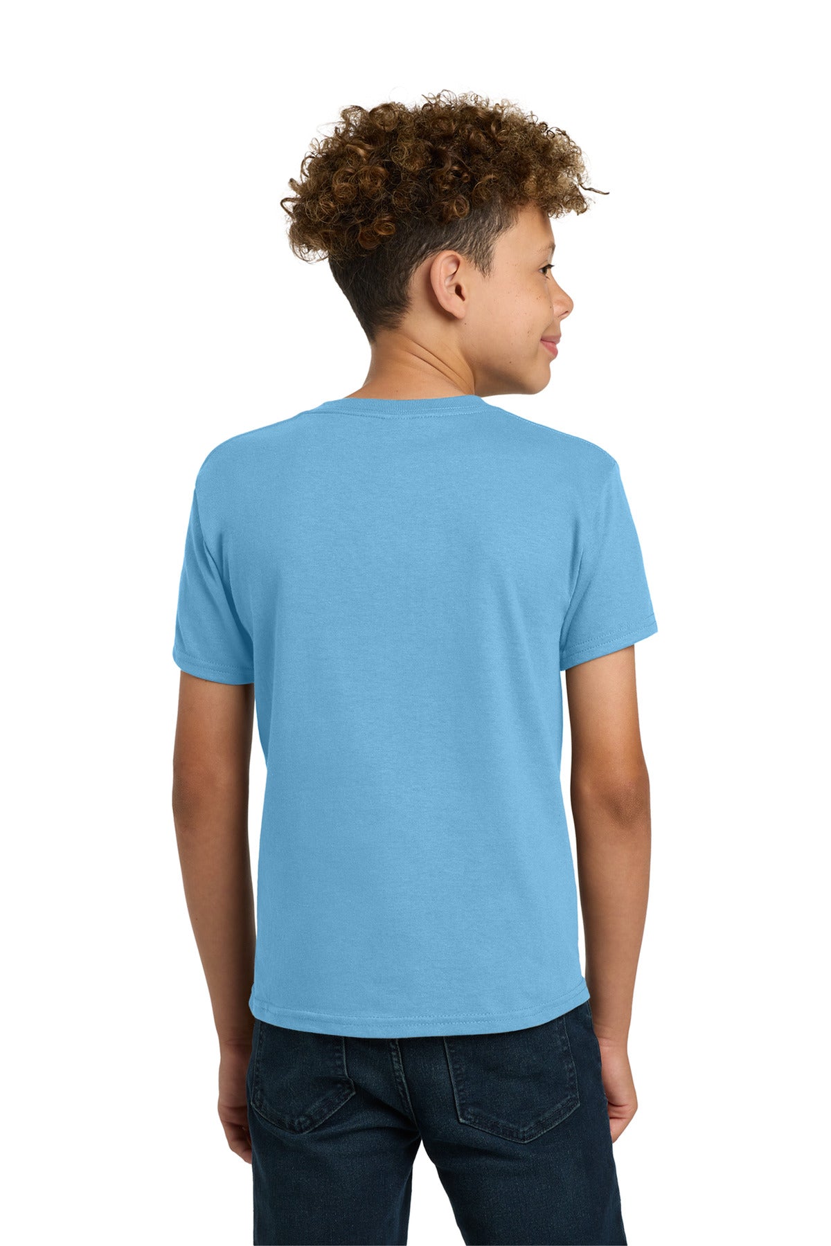 Gildan - Youth Heavy Cotton 100% Cotton T-Shirt. 5000B - Sky - back