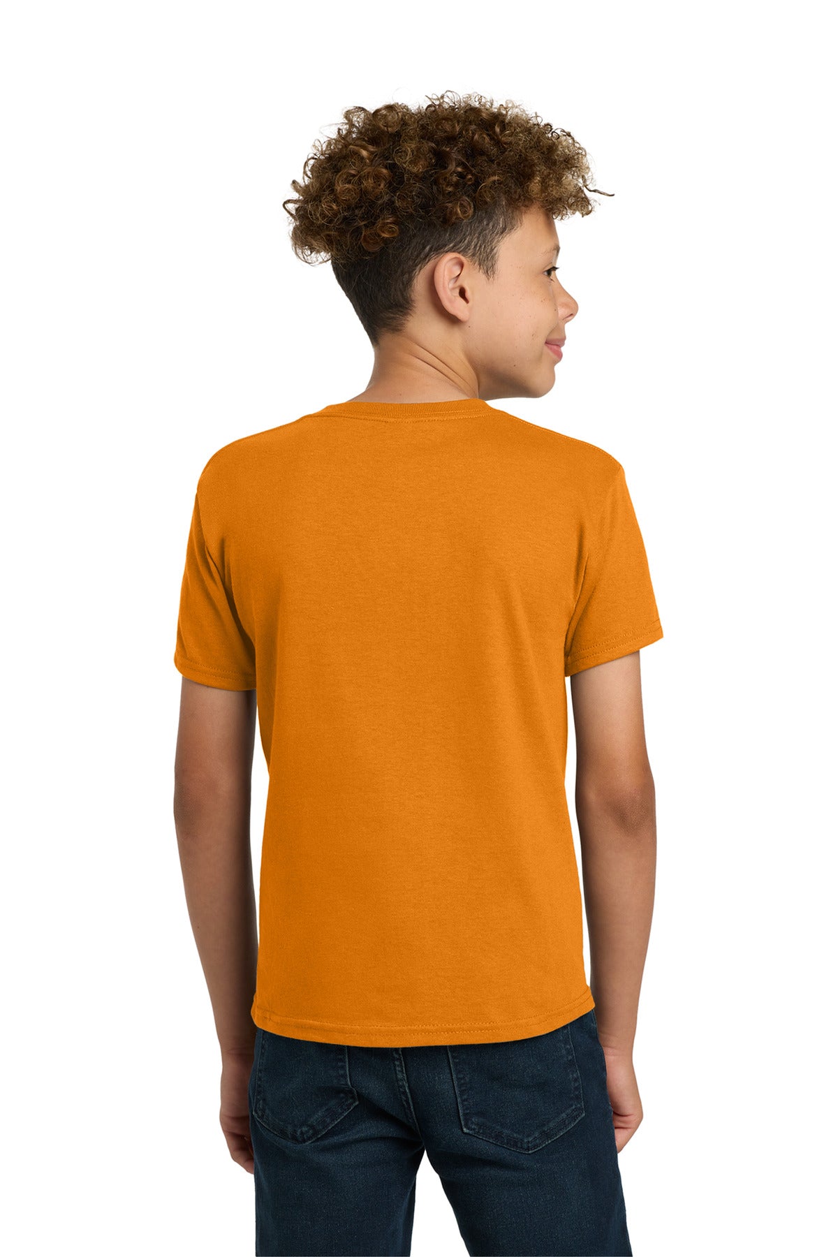 Gildan - Youth Heavy Cotton 100% Cotton T-Shirt. 5000B - Tennessee Orange - back