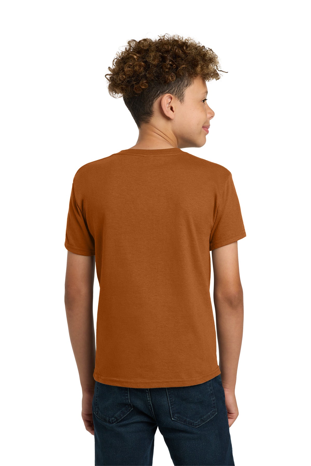Gildan - Youth Heavy Cotton 100% Cotton T-Shirt. 5000B - Texas Orange - back