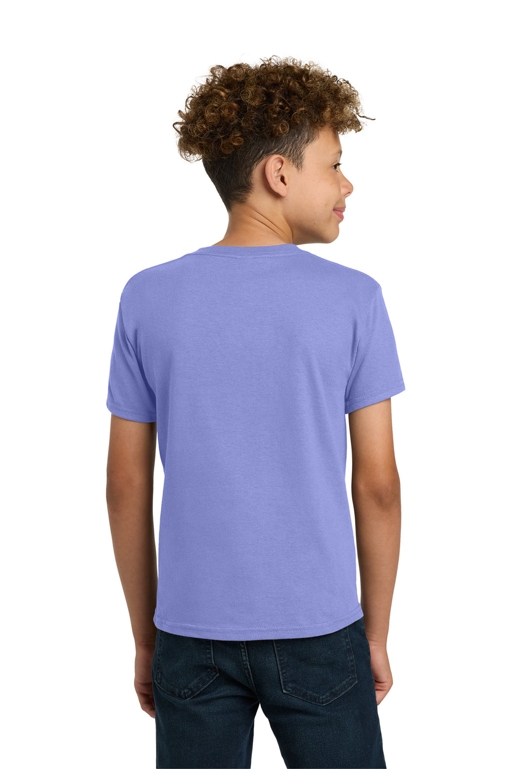 Gildan - Youth Heavy Cotton 100% Cotton T-Shirt. 5000B - Violet - back