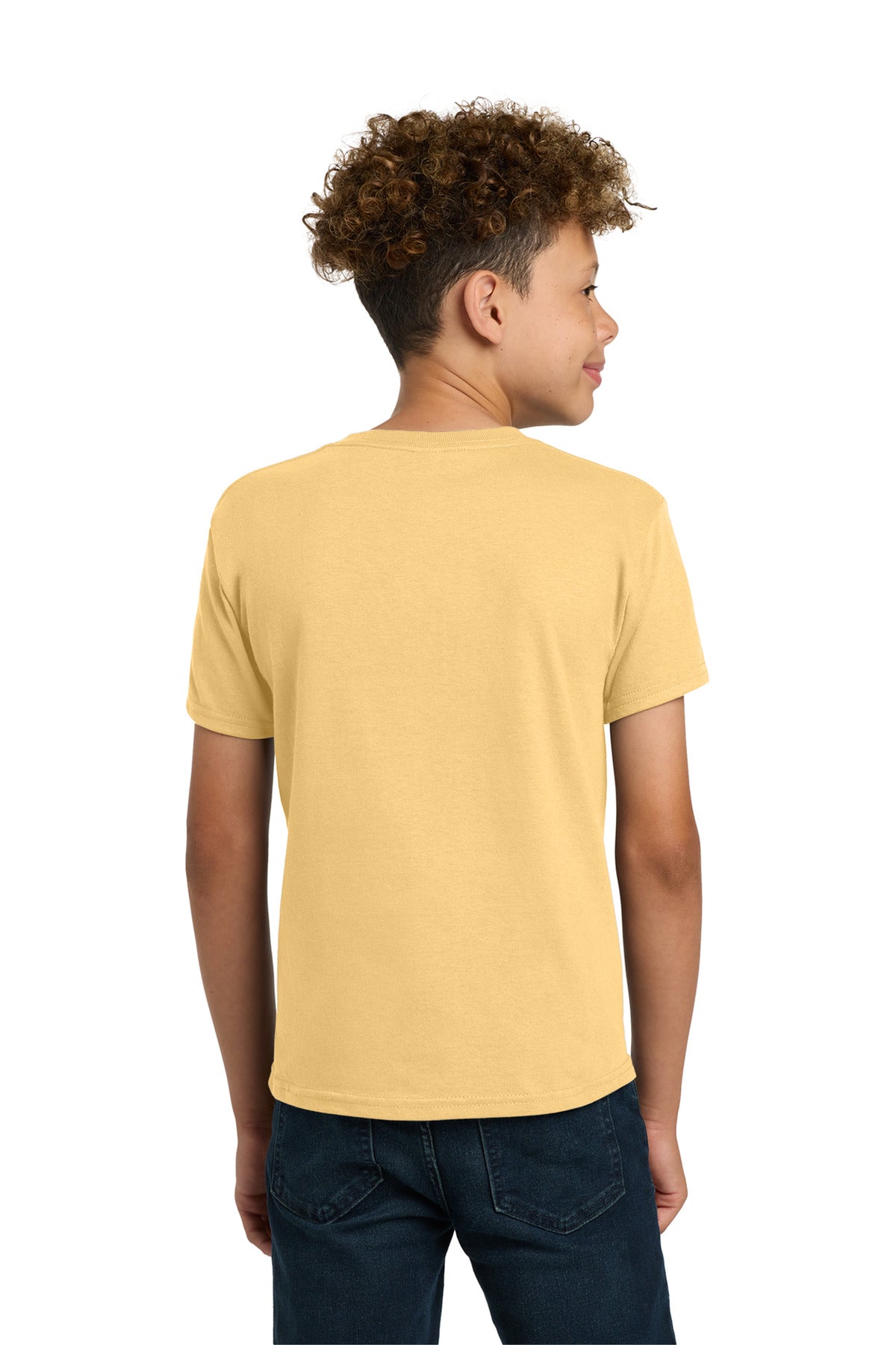 Gildan - Youth Heavy Cotton 100% Cotton T-Shirt. 5000B - Yellow Haze - back