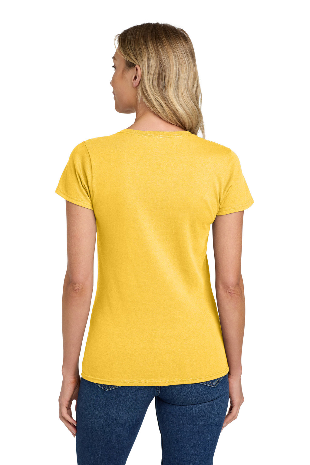 Gildan Women's Heavy Cotton 100% Cotton T-Shirt. 5000L - Daisy - back