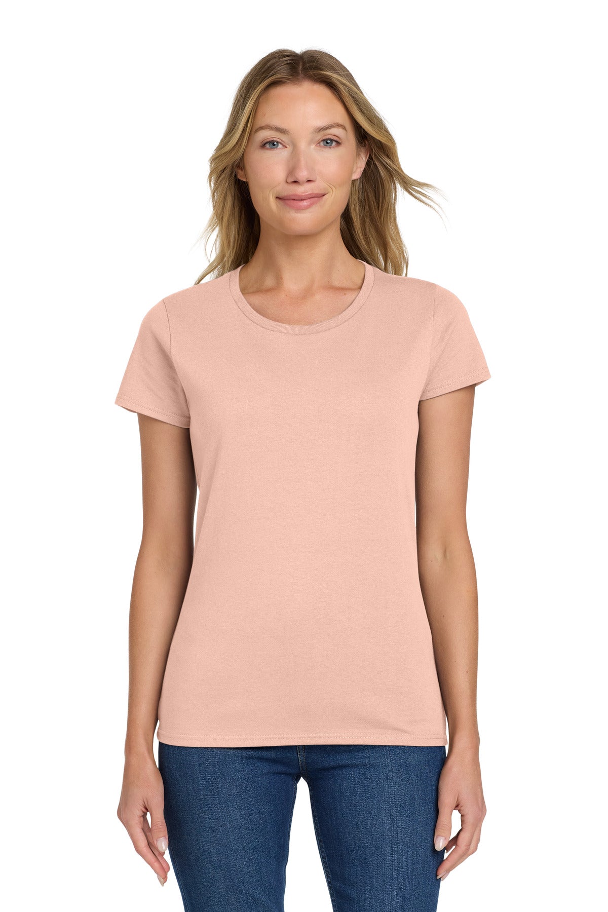 Gildan Women's Heavy Cotton 100% Cotton T-Shirt. 5000L - Dusty Rose - front