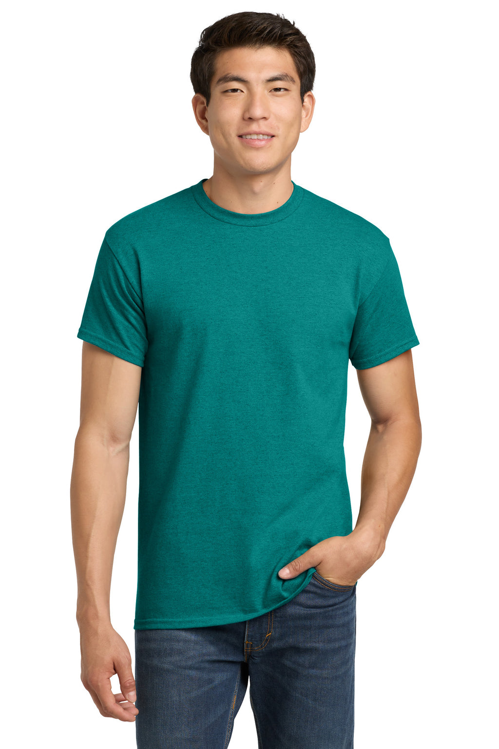Gildan - Heavy Cotton 100% Cotton T-Shirt. 5000 - Antique Jade Dome - front