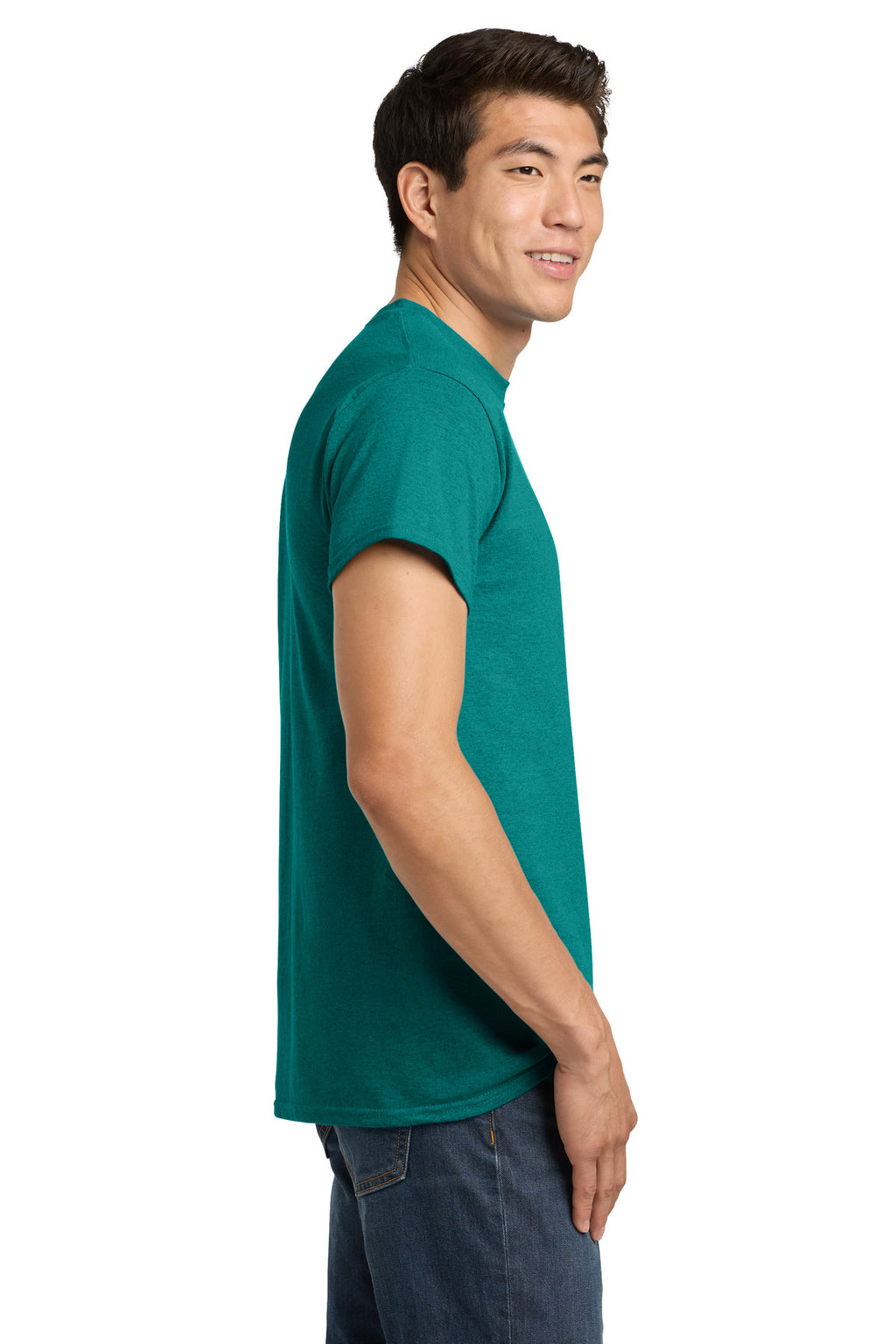 Gildan - Heavy Cotton 100% Cotton T-Shirt. 5000 - Antique Jade Dome - side
